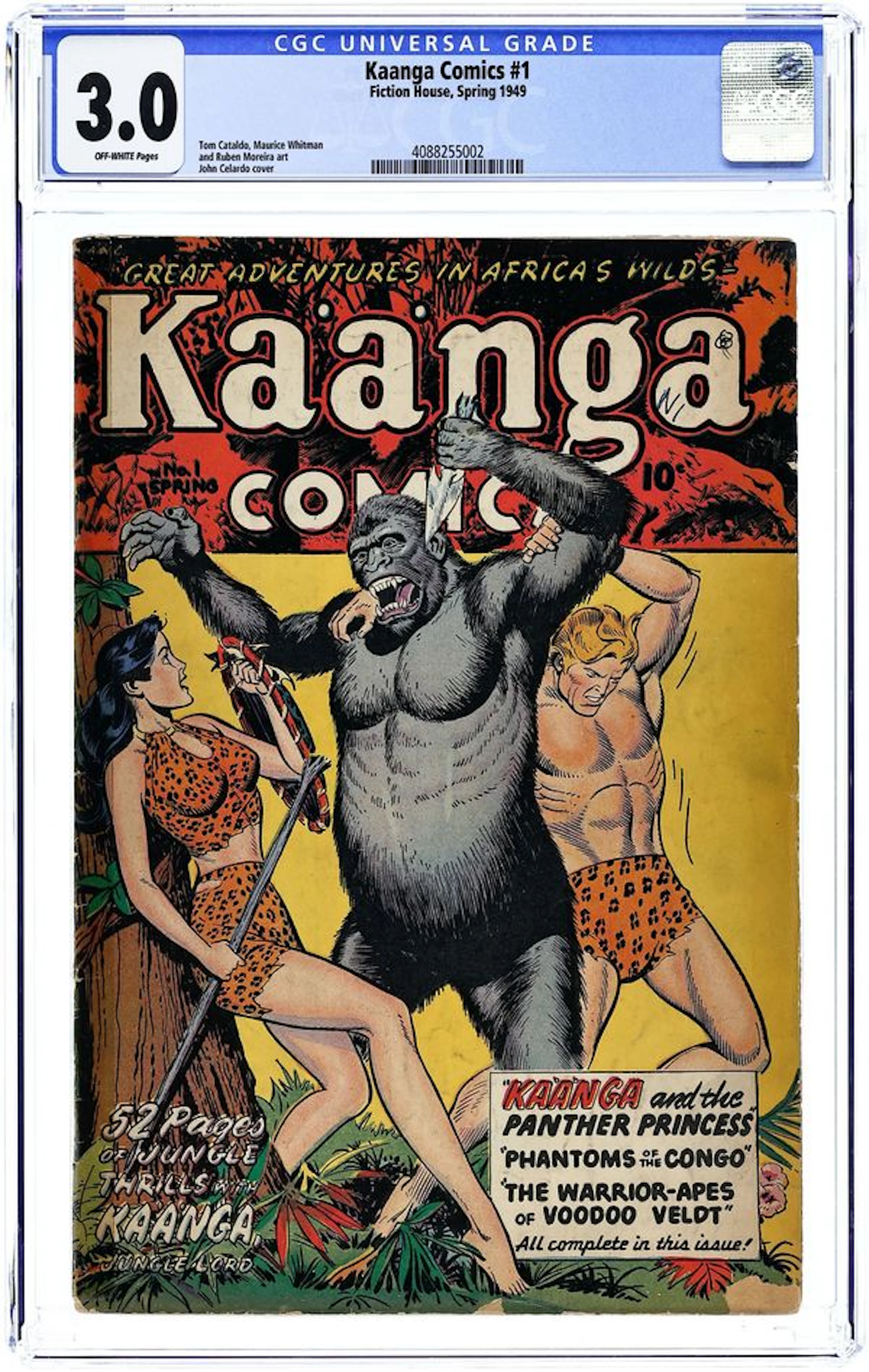 Kaanga (1949 Fiction House) 1 CGC 3.0