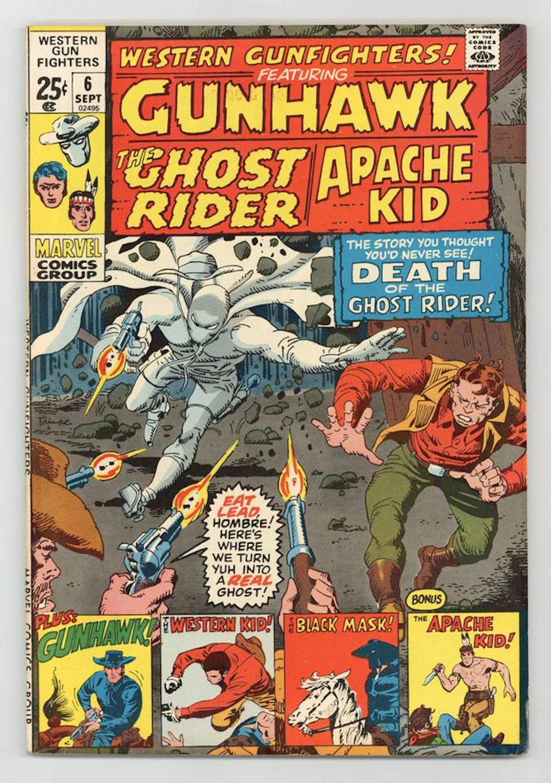 Western Gunfighters (1970 Marvel) 6 FN 6.0