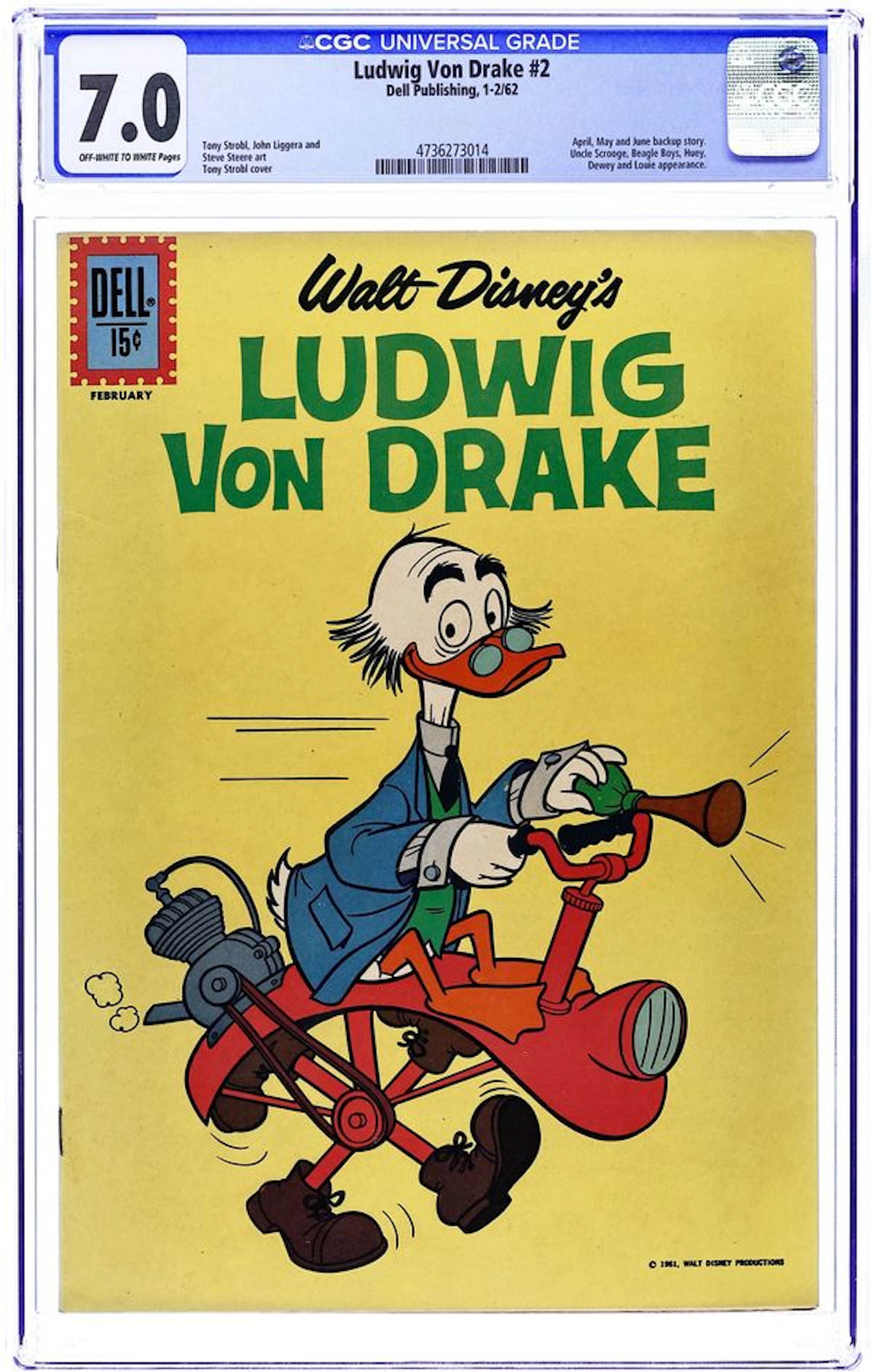 Ludwig Von Drake (1961-1962 Dell) 2 CGC 7.0