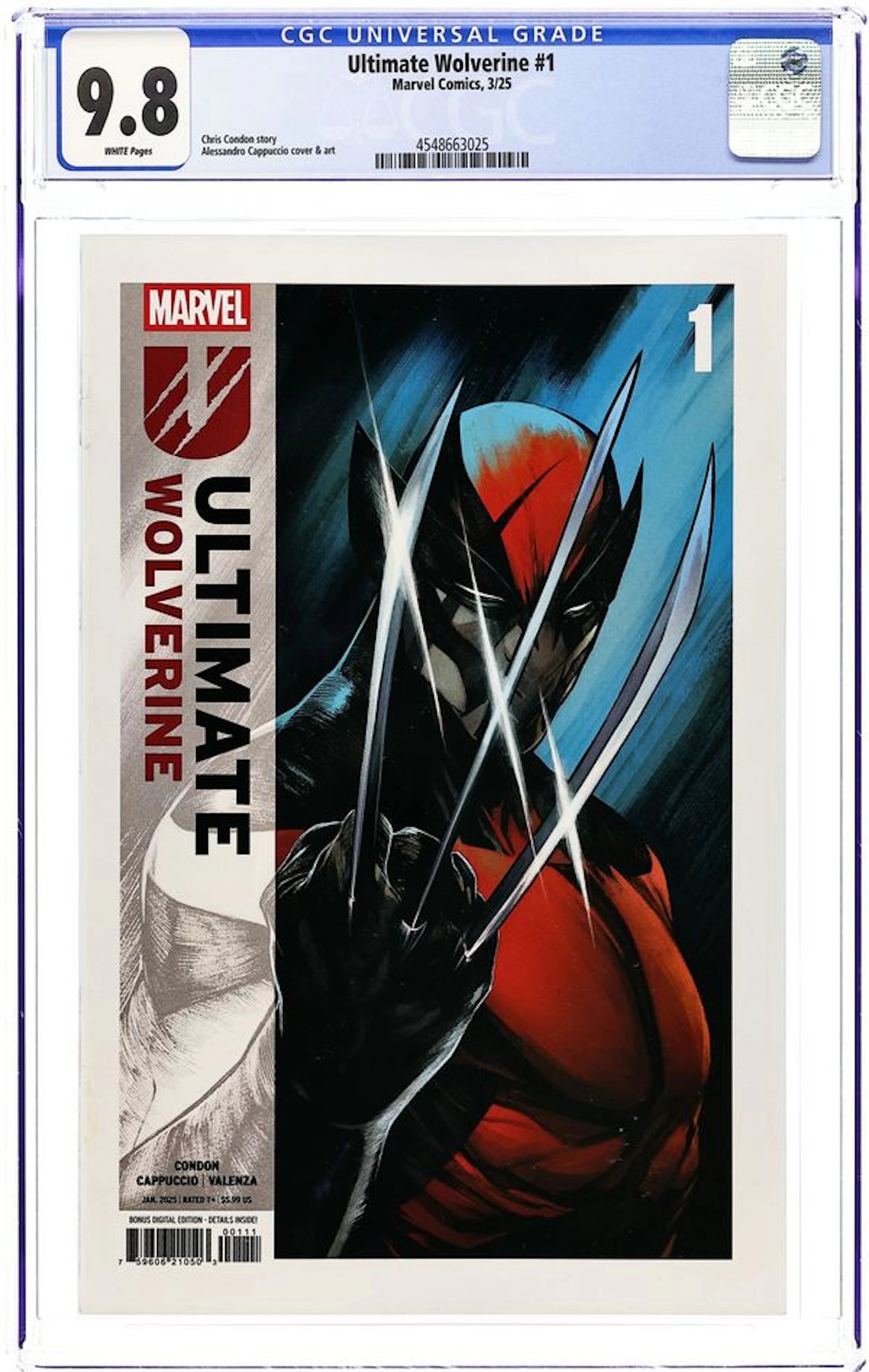 Ultimate Wolverine (2025 Marvel) 1A CGC 9.8
