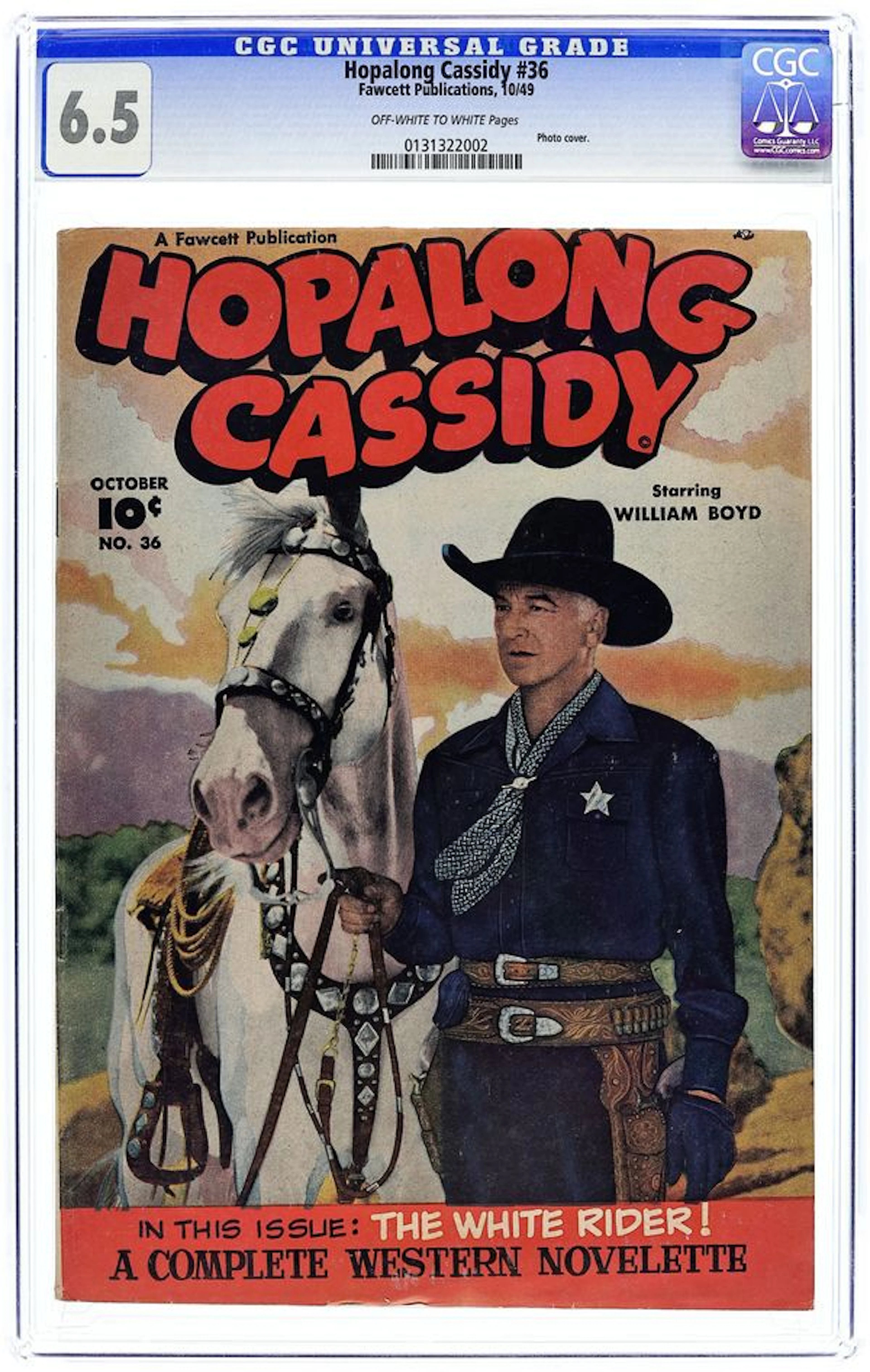 Hopalong Cassidy (1943 Fawcett/DC) 36 CGC 6.5