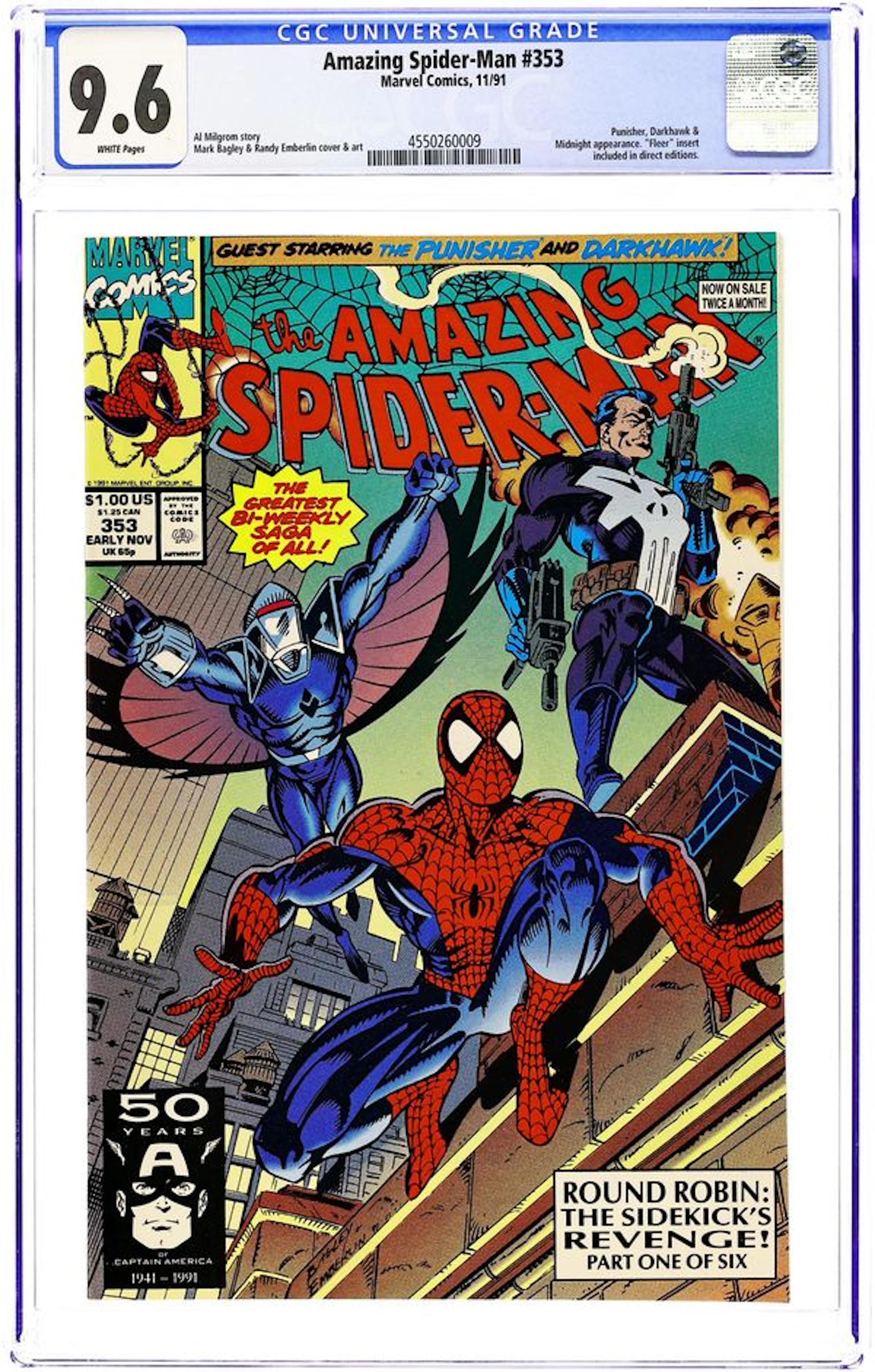 Amazing Spider-Man (1963 1st Series) 353D CGC 9.6