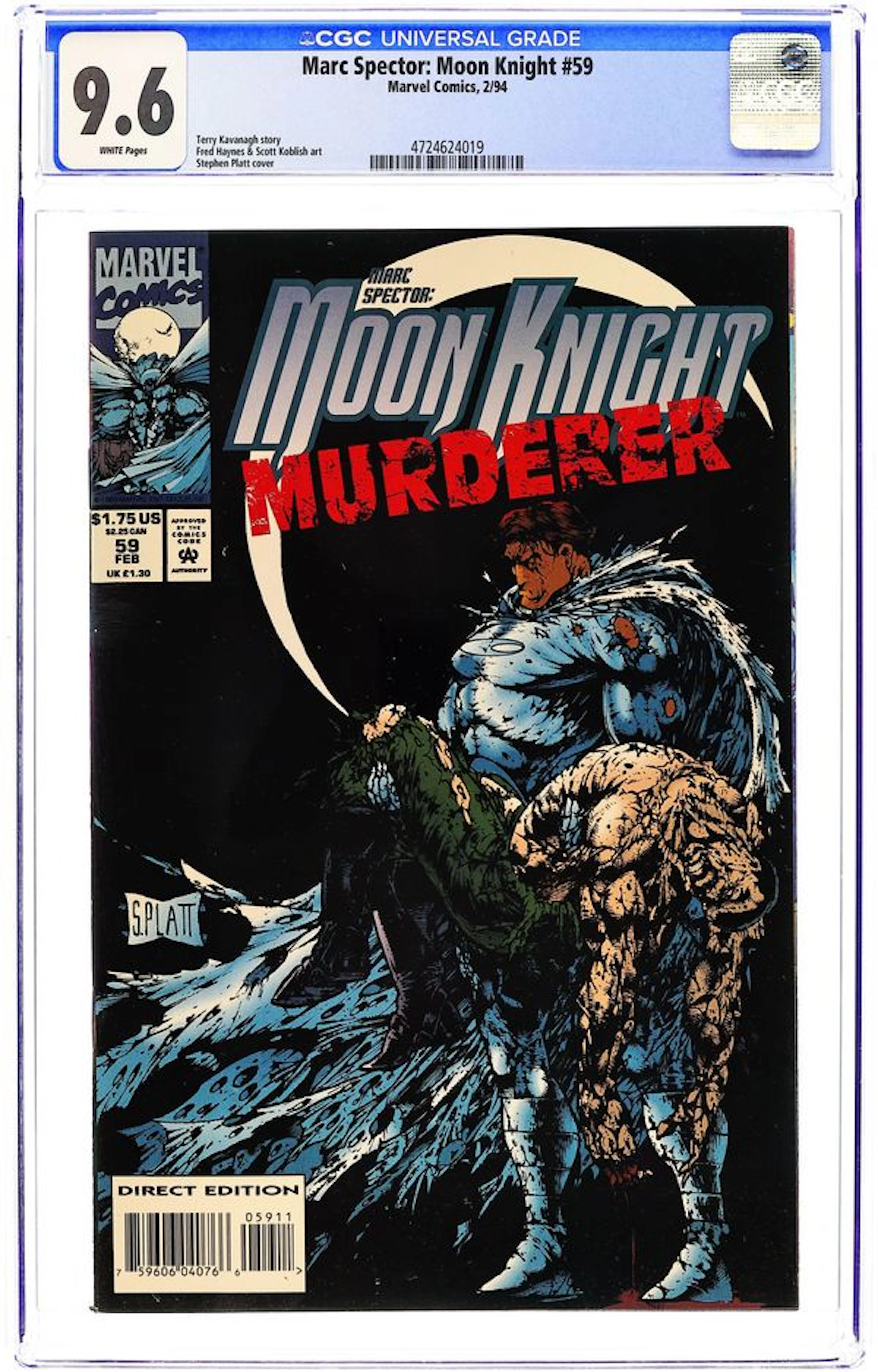 Marc Spector Moon Knight (1989) 59 CGC 9.6