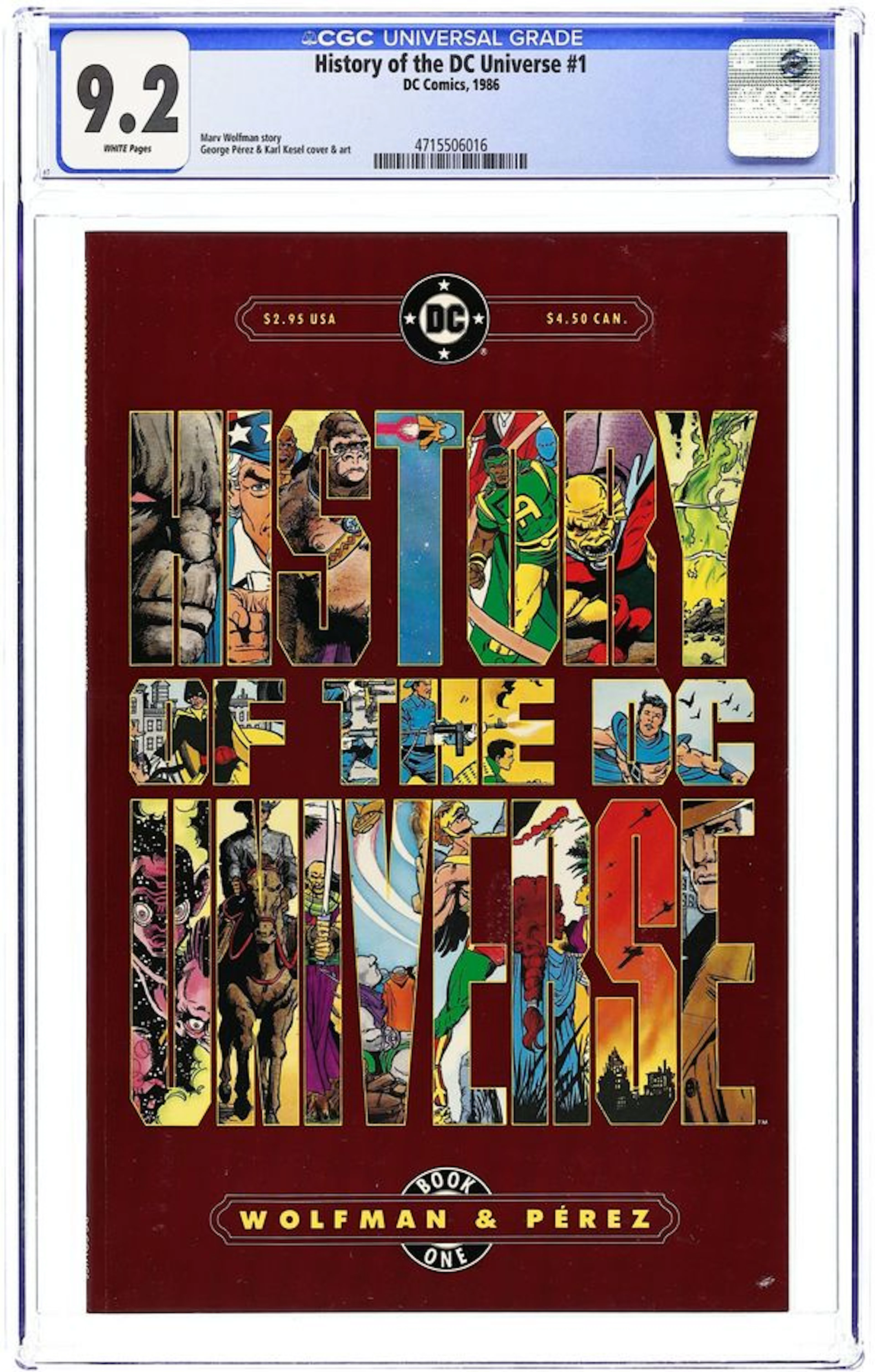 History of the DC Universe (1986) 1 CGC 9.2
