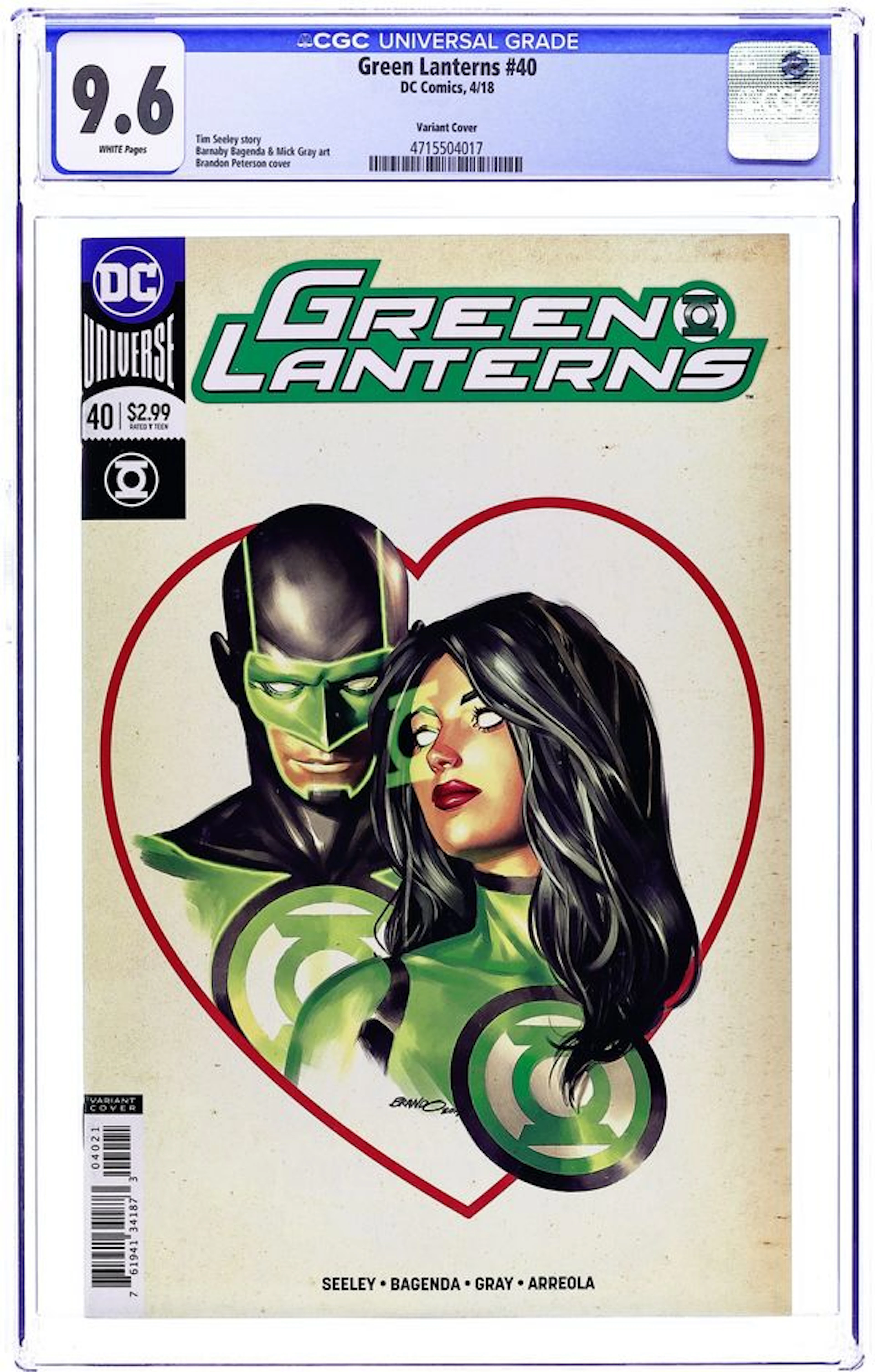 Green Lanterns (2016) 40B CGC 9.6