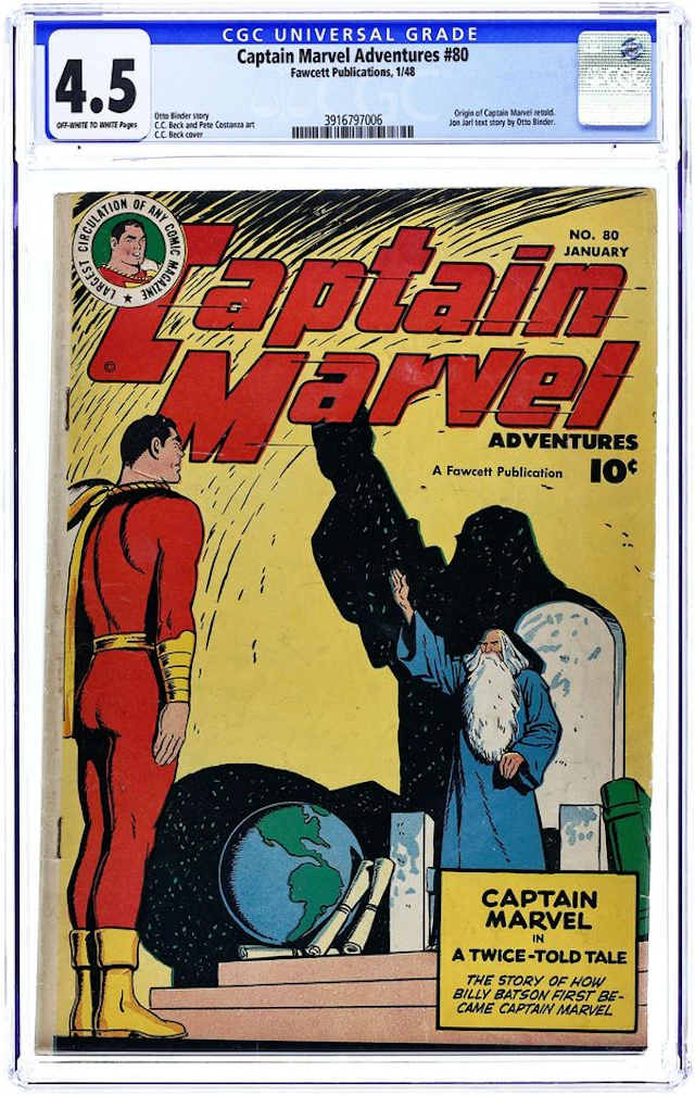 Captain Marvel Adventures (1941-1953 Fawcett) 80 CGC 4.5