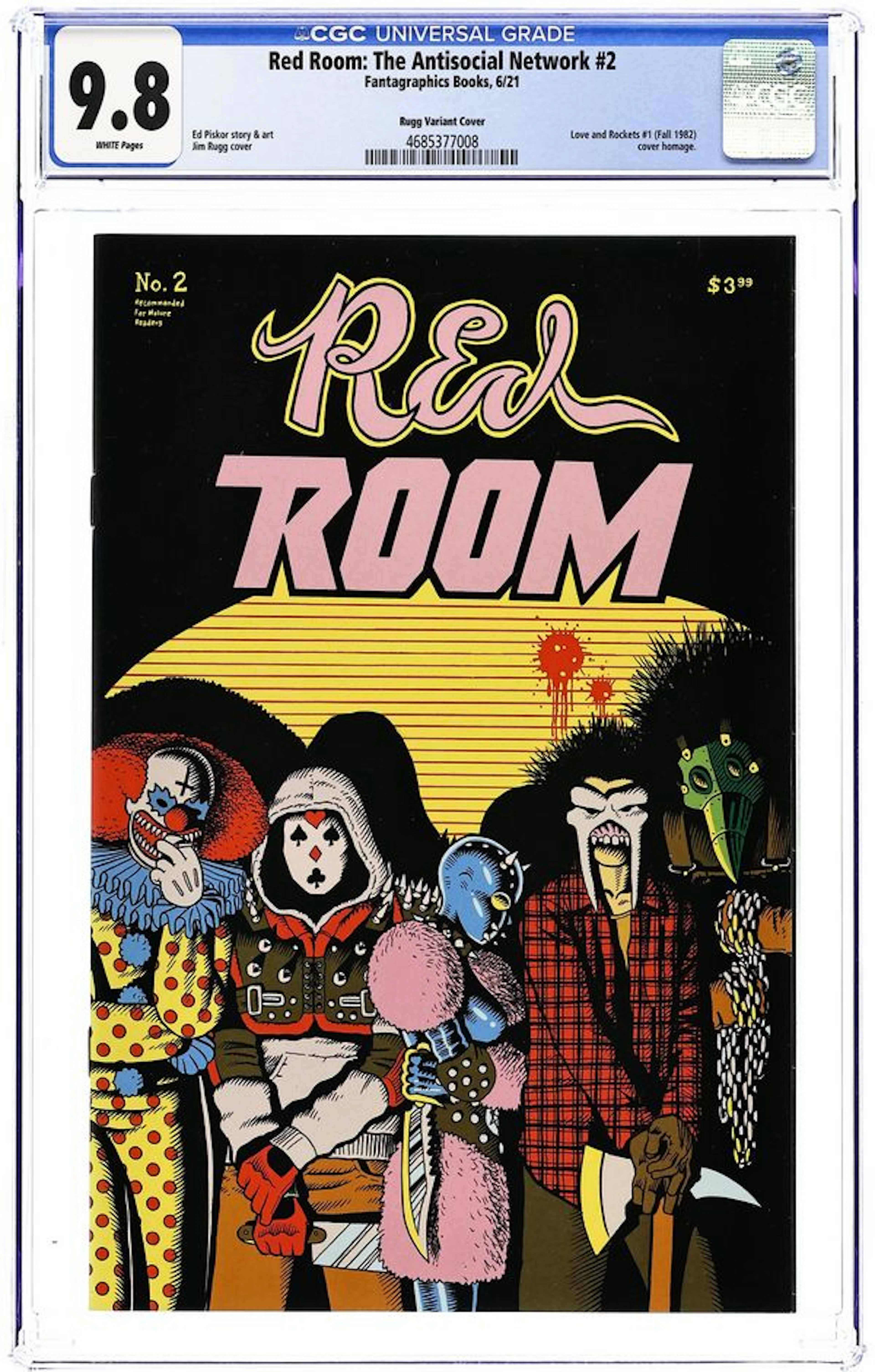Red Room (2021 Fantagraphics) 2D CGC 9.8