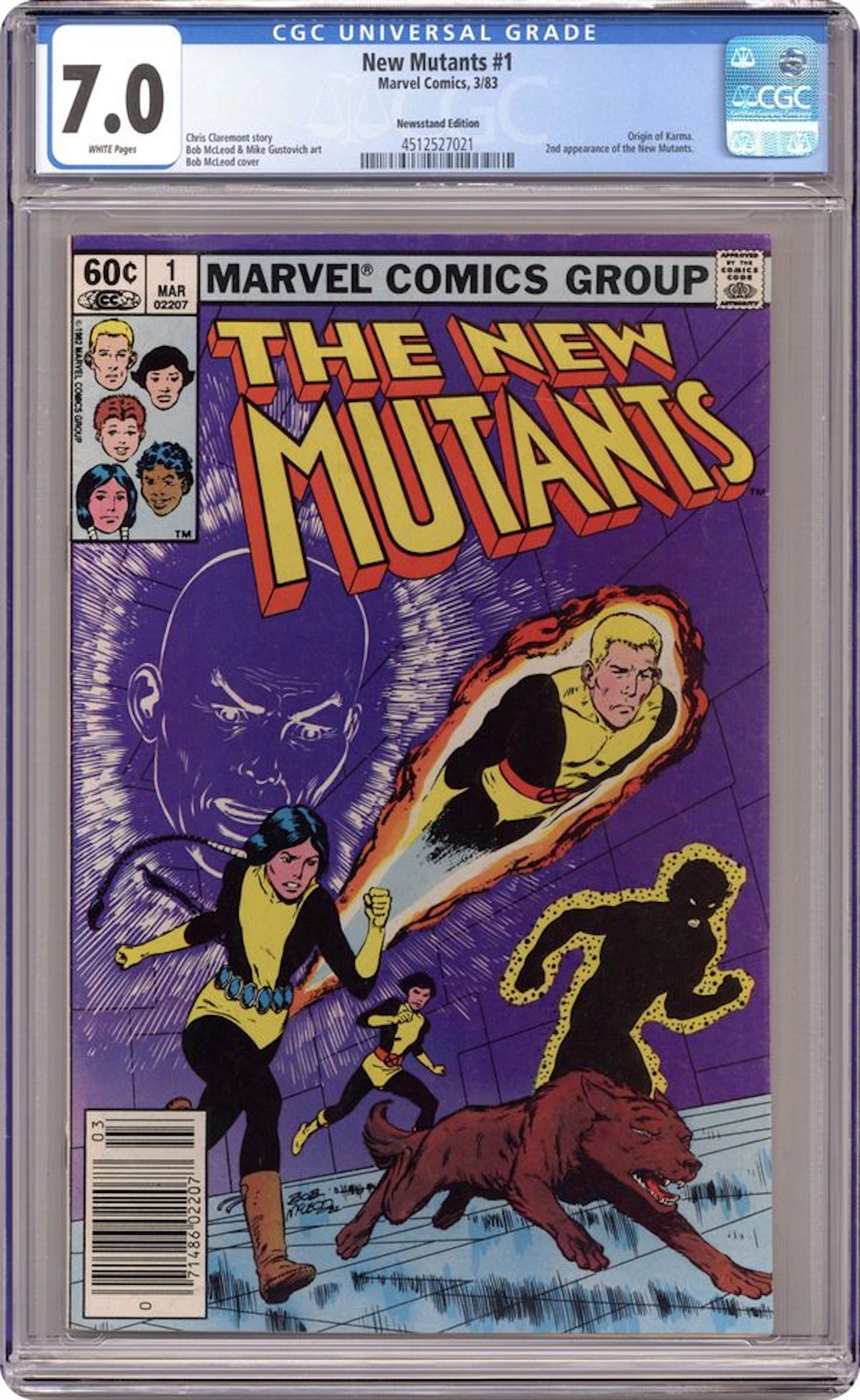 New Mutants (1983 1st Series) 1N CGC 7.0