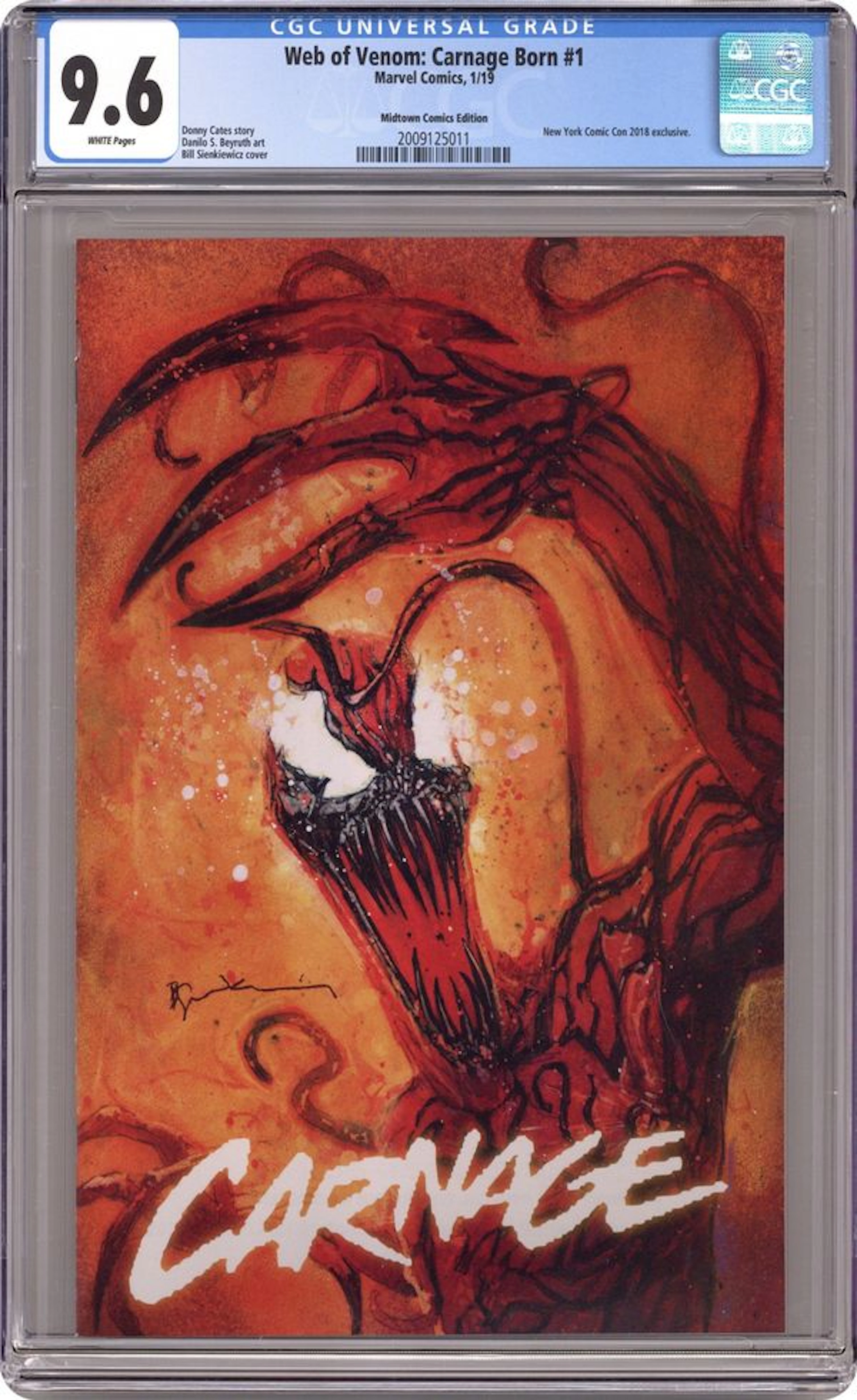 Web of Venom Carnage Born (2018 Marvel) 1MIDTOWN CGC 9.6