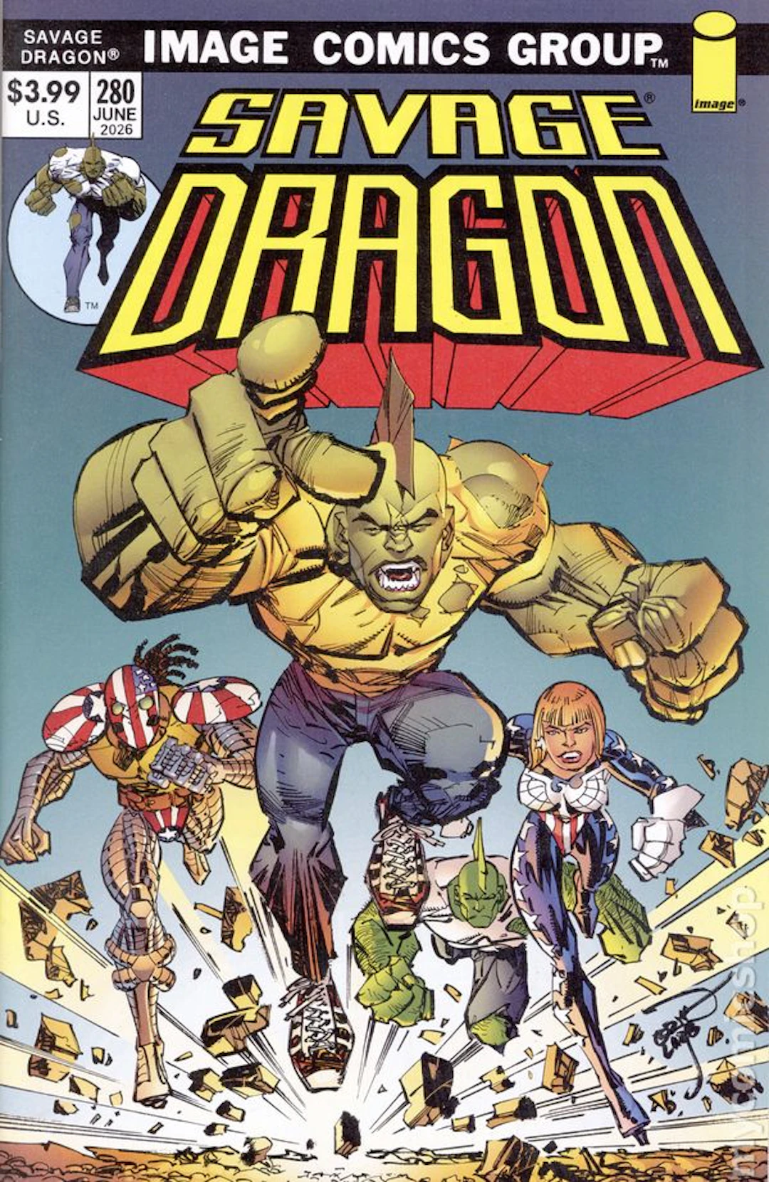 Savage Dragon (1993 2nd Series) 280B VF 8.0