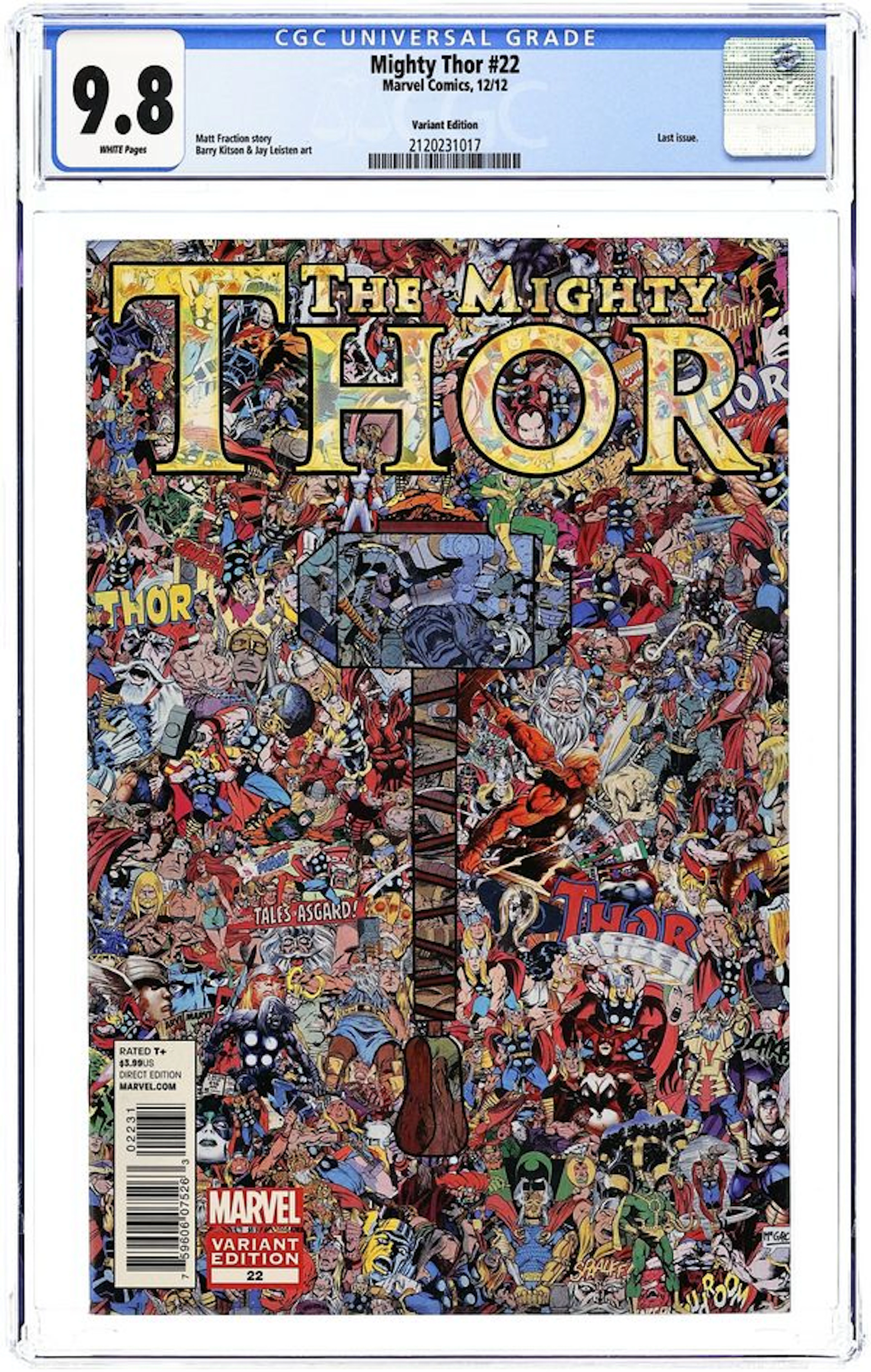 Mighty Thor (2011 Marvel) 22C CGC 9.8