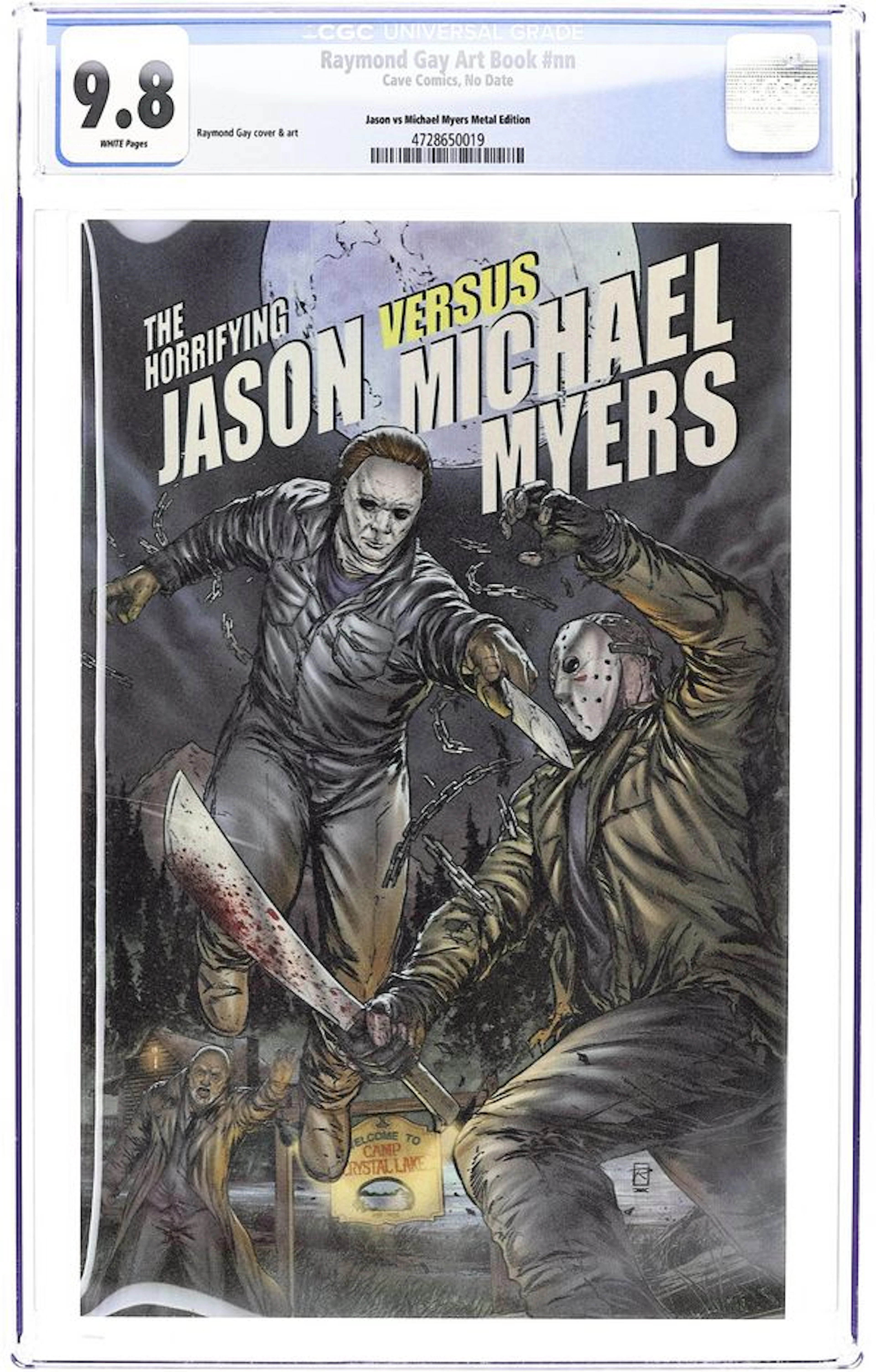 Raymond Gay Art Book (2025 Cave Comics) 1JASON.METAL CGC 9.8