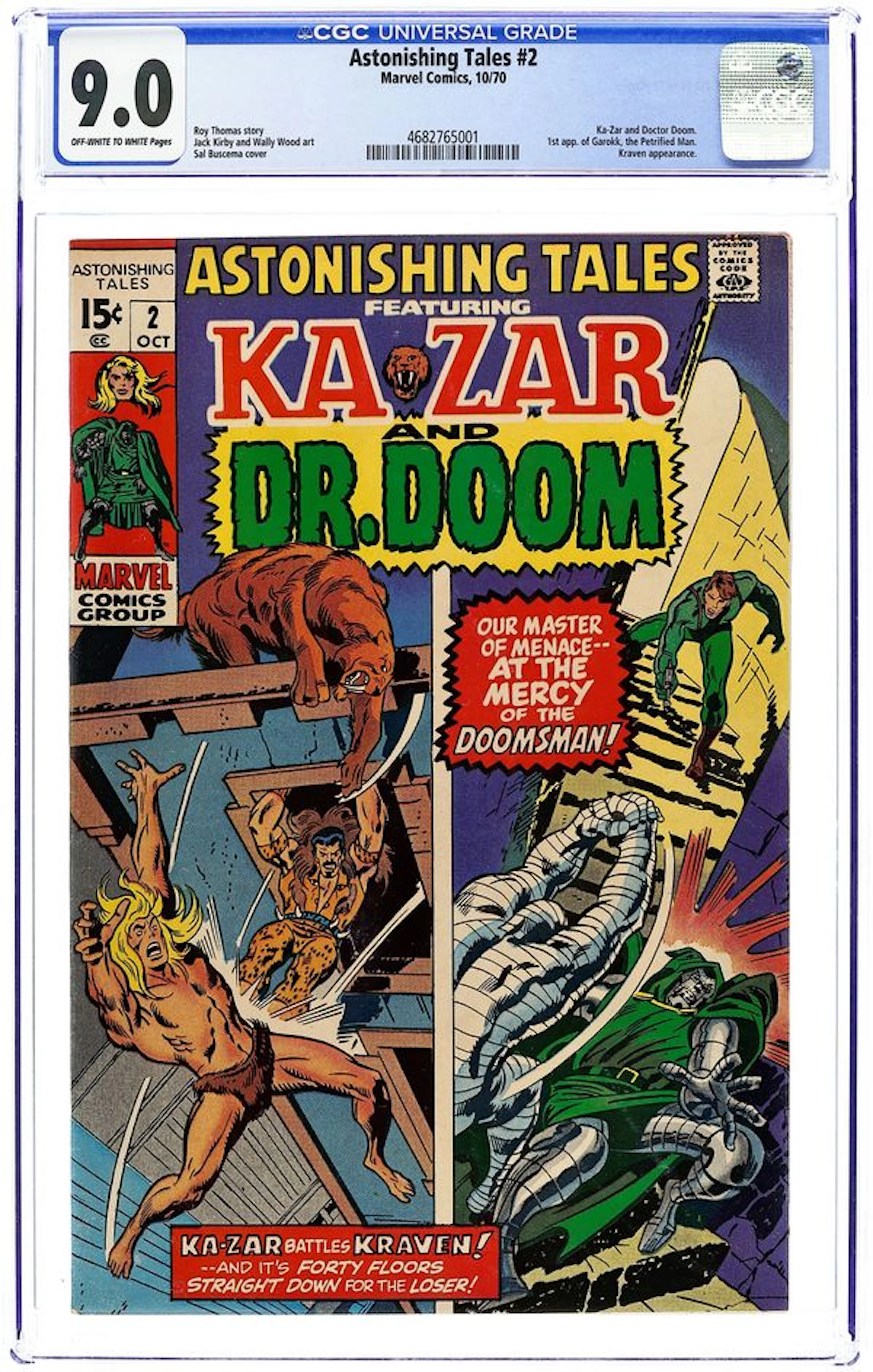 Astonishing Tales (1970) 2 CGC 9.0