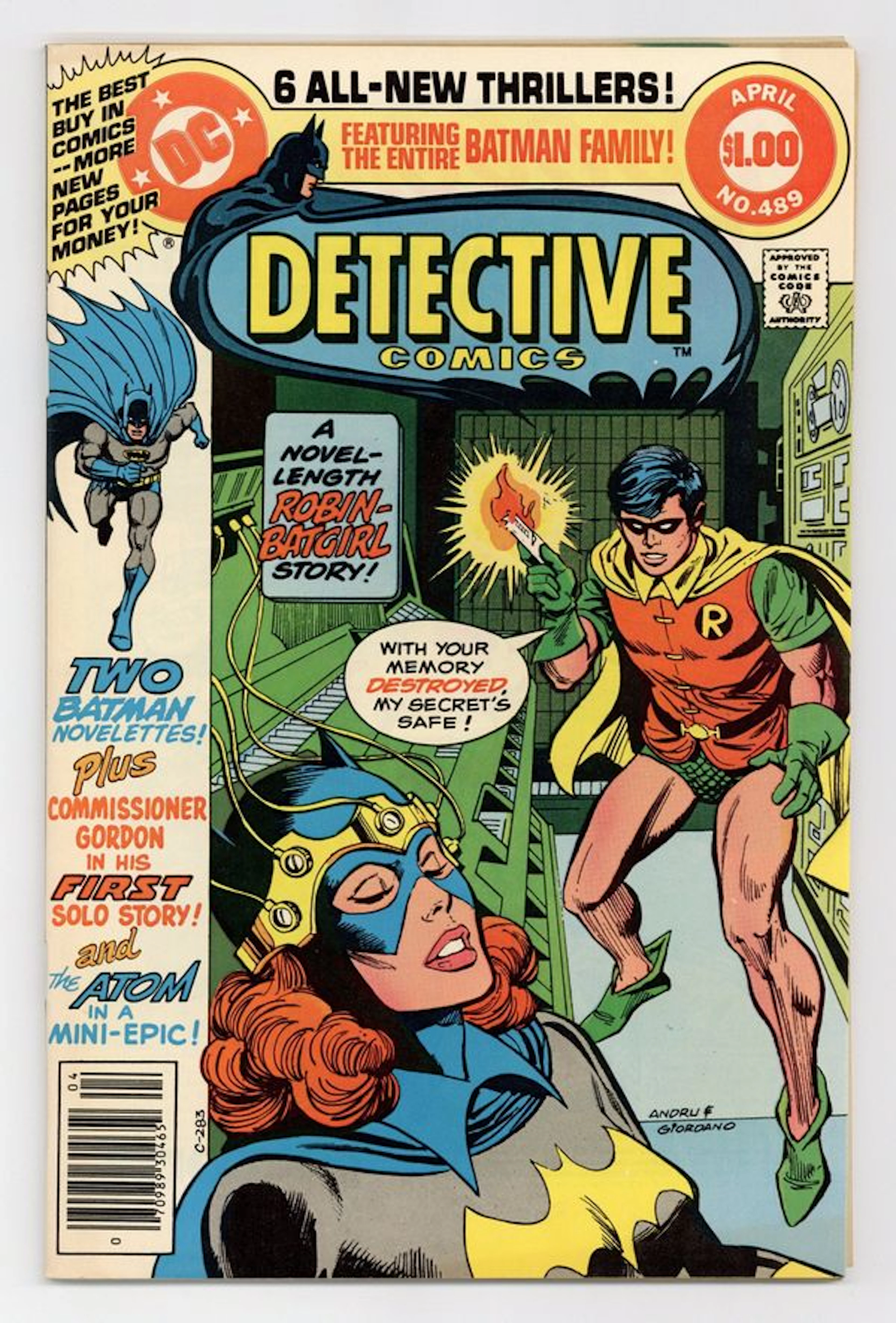 Detective Comics (1937 1st Series) 489 FN- 5.5