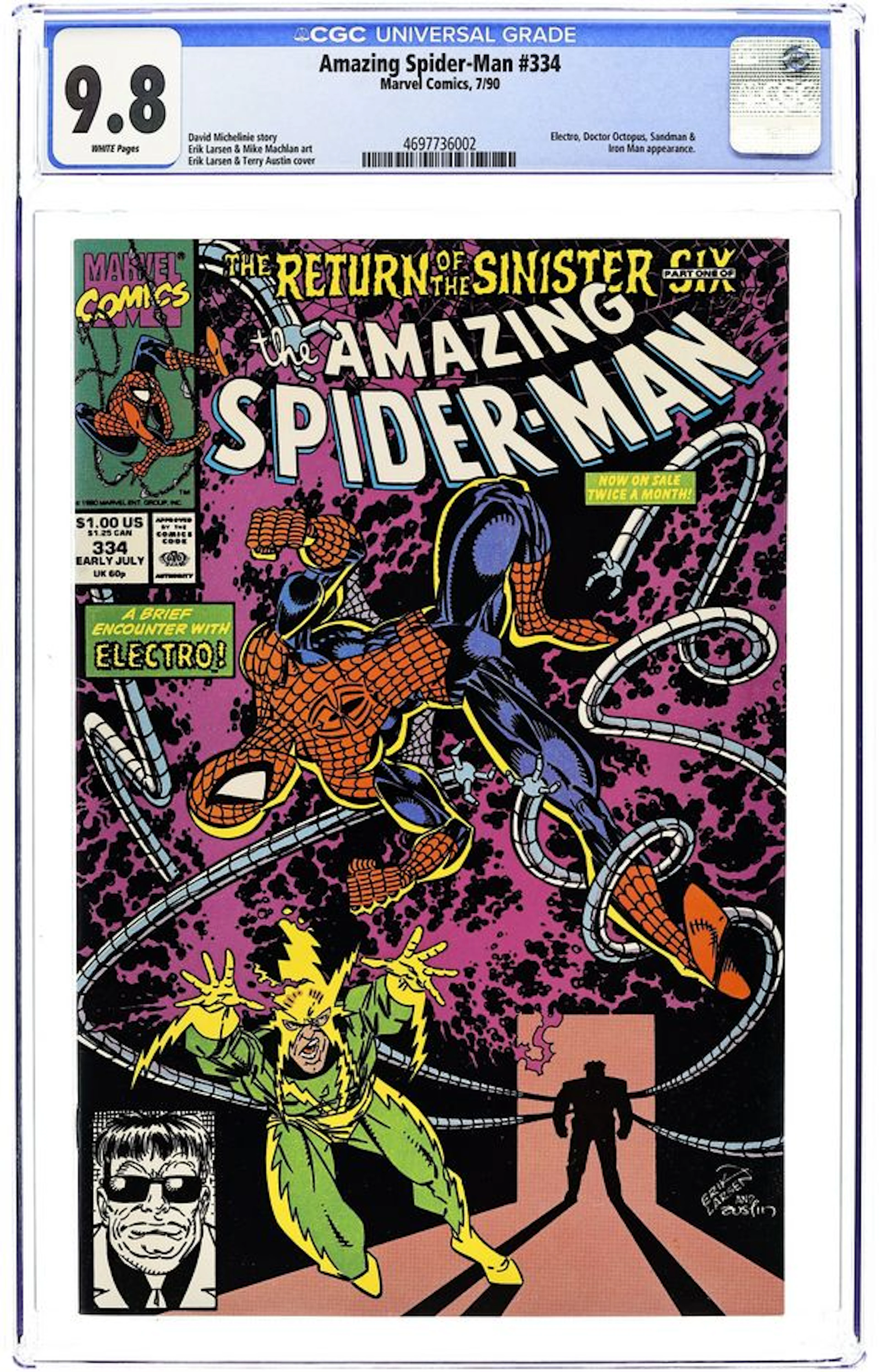 Amazing Spider-Man (1963 1st Series) 334 CGC 9.8