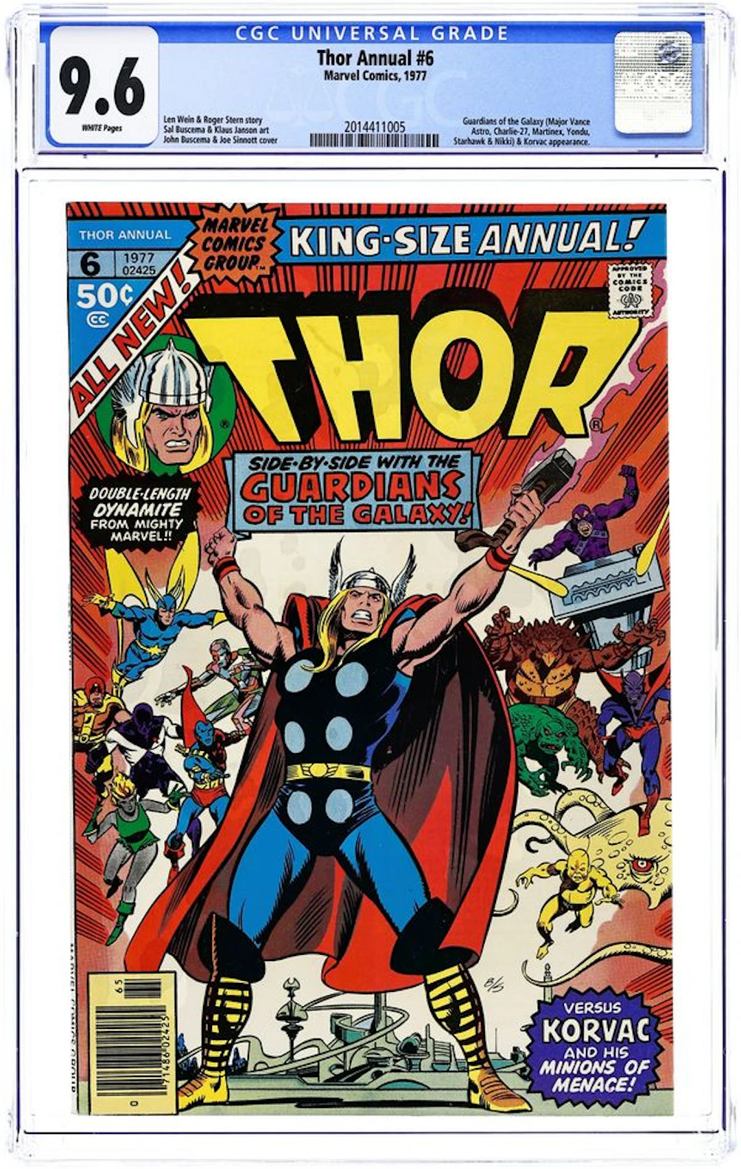 Thor (1962 Marvel 1st Series Journey Into Mystery) Annual 6 CGC 9.6