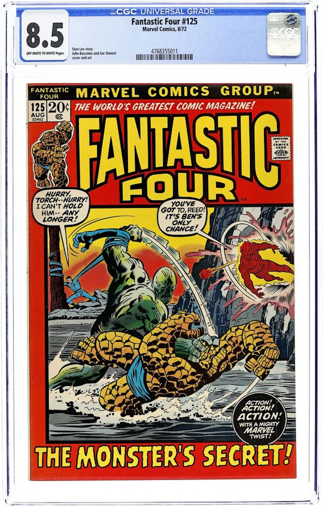 Fantastic Four (1961 1st Series) 125 CGC 8.5