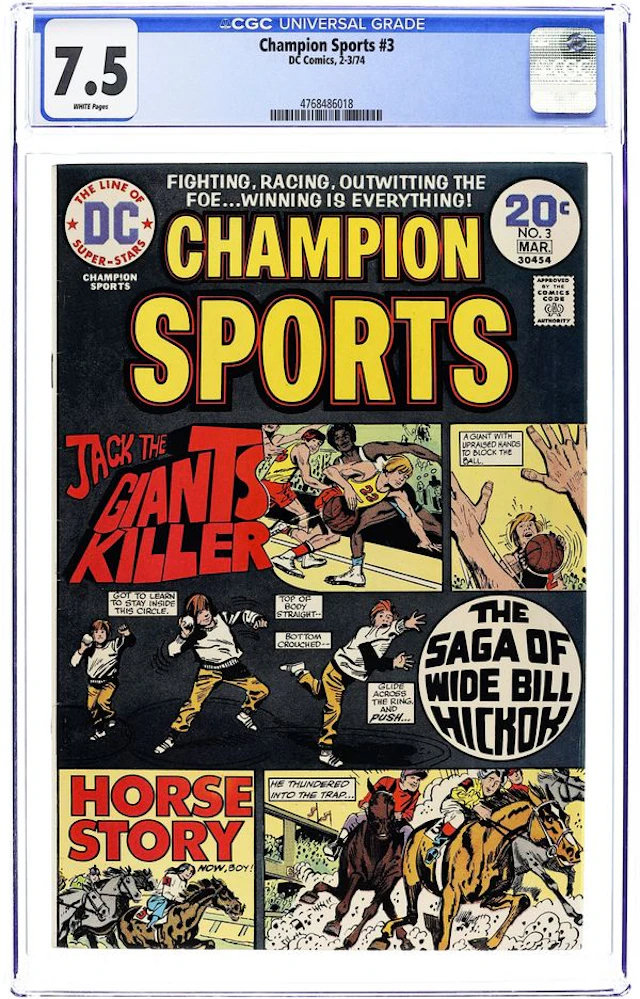 Champion Sports (1973 DC) 3 CGC 7.5