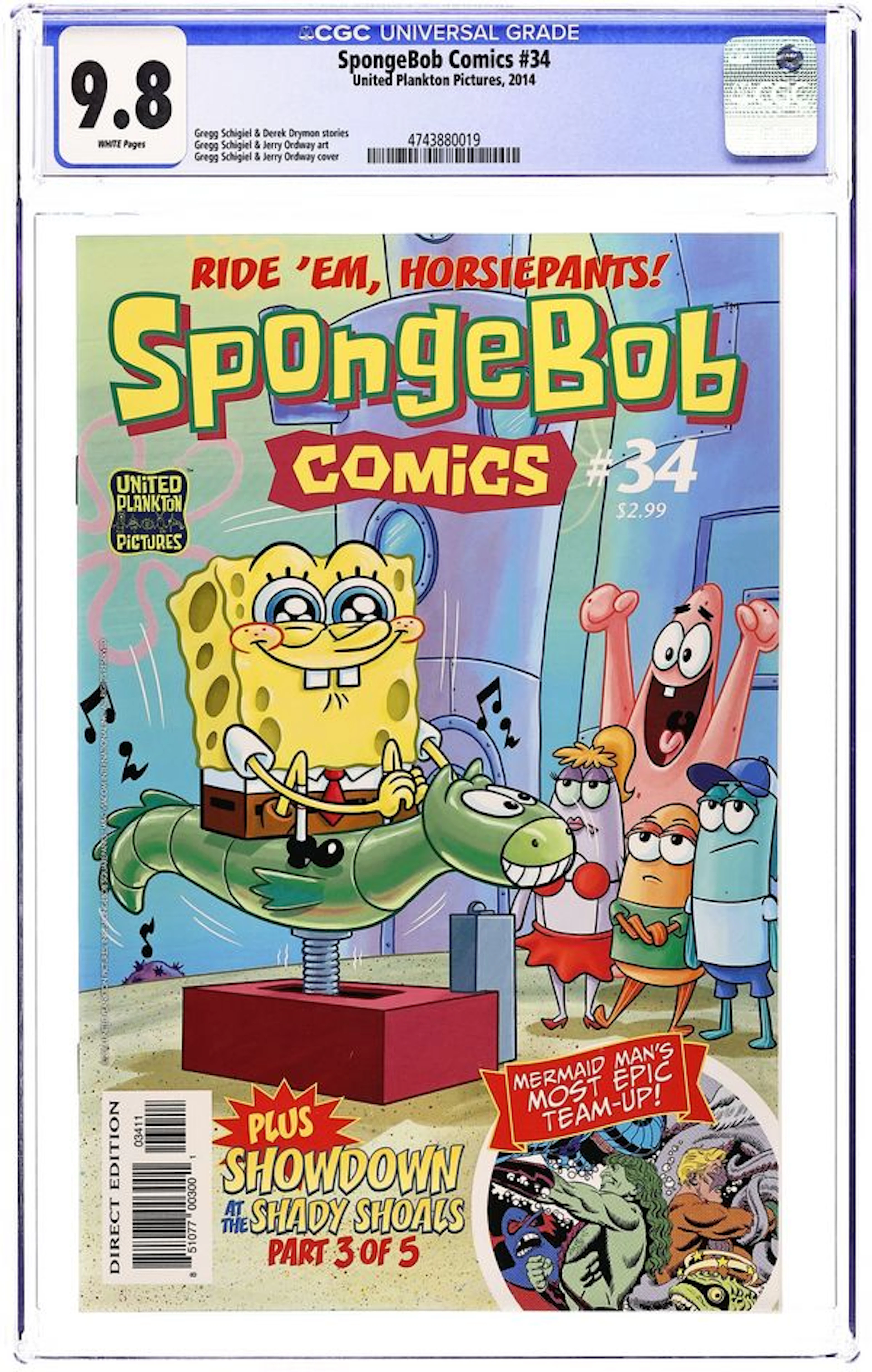 Spongebob Comics (2011 United Plankton Pictures) 34 CGC 9.8