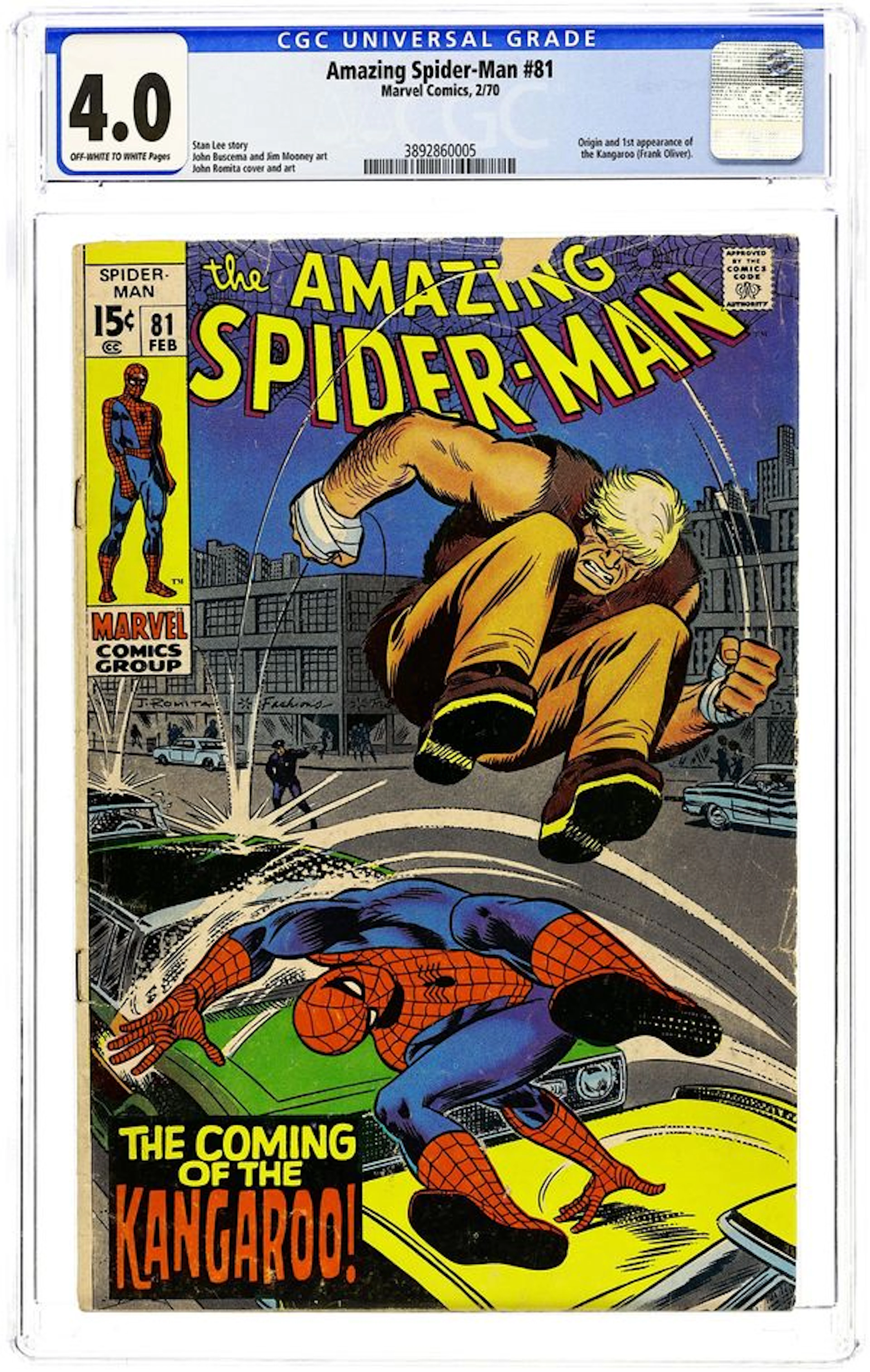 Amazing Spider-Man (1963 1st Series) 81 CGC 4.0