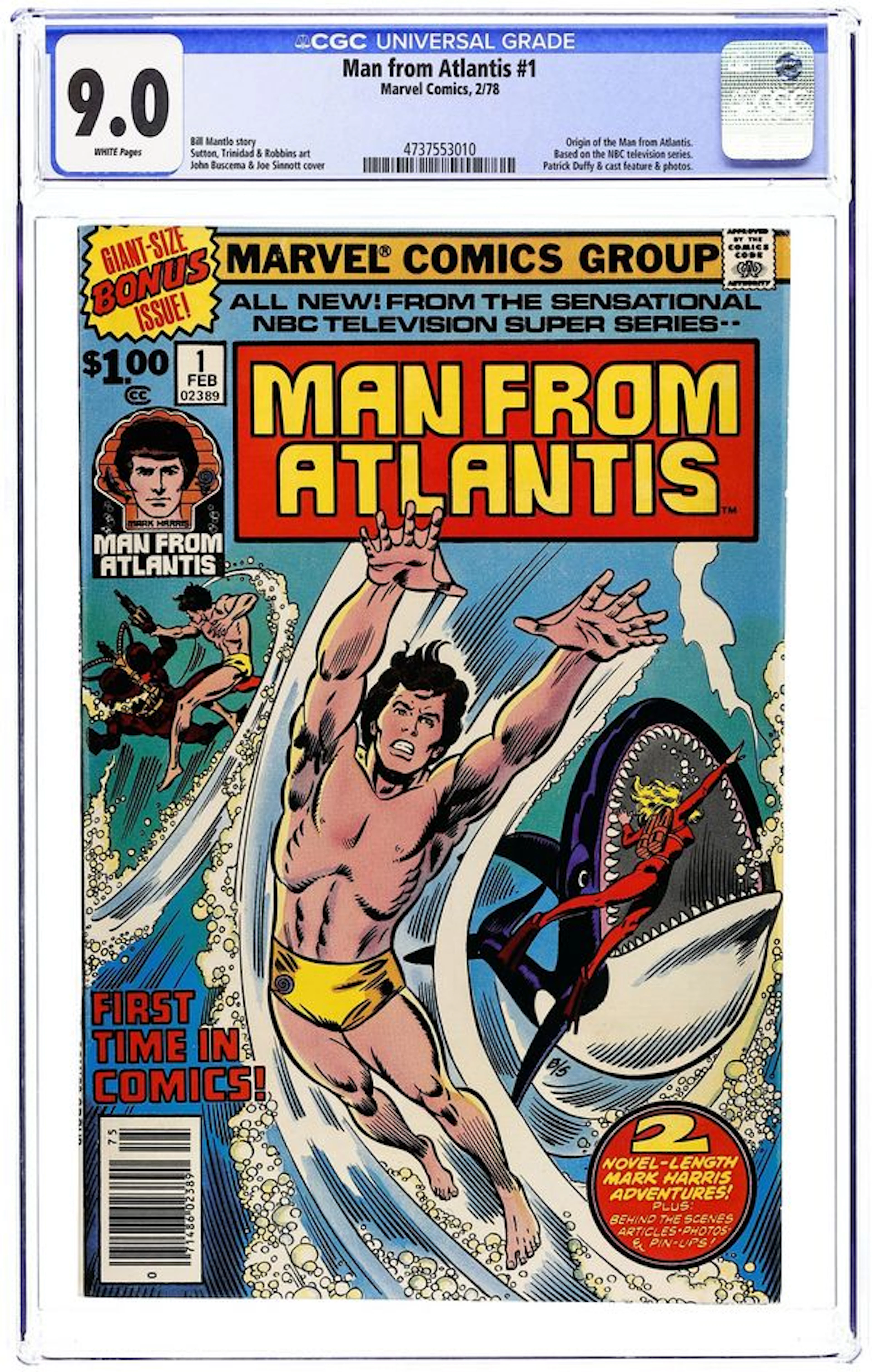 Man from Atlantis (1978) 1 CGC 9.0