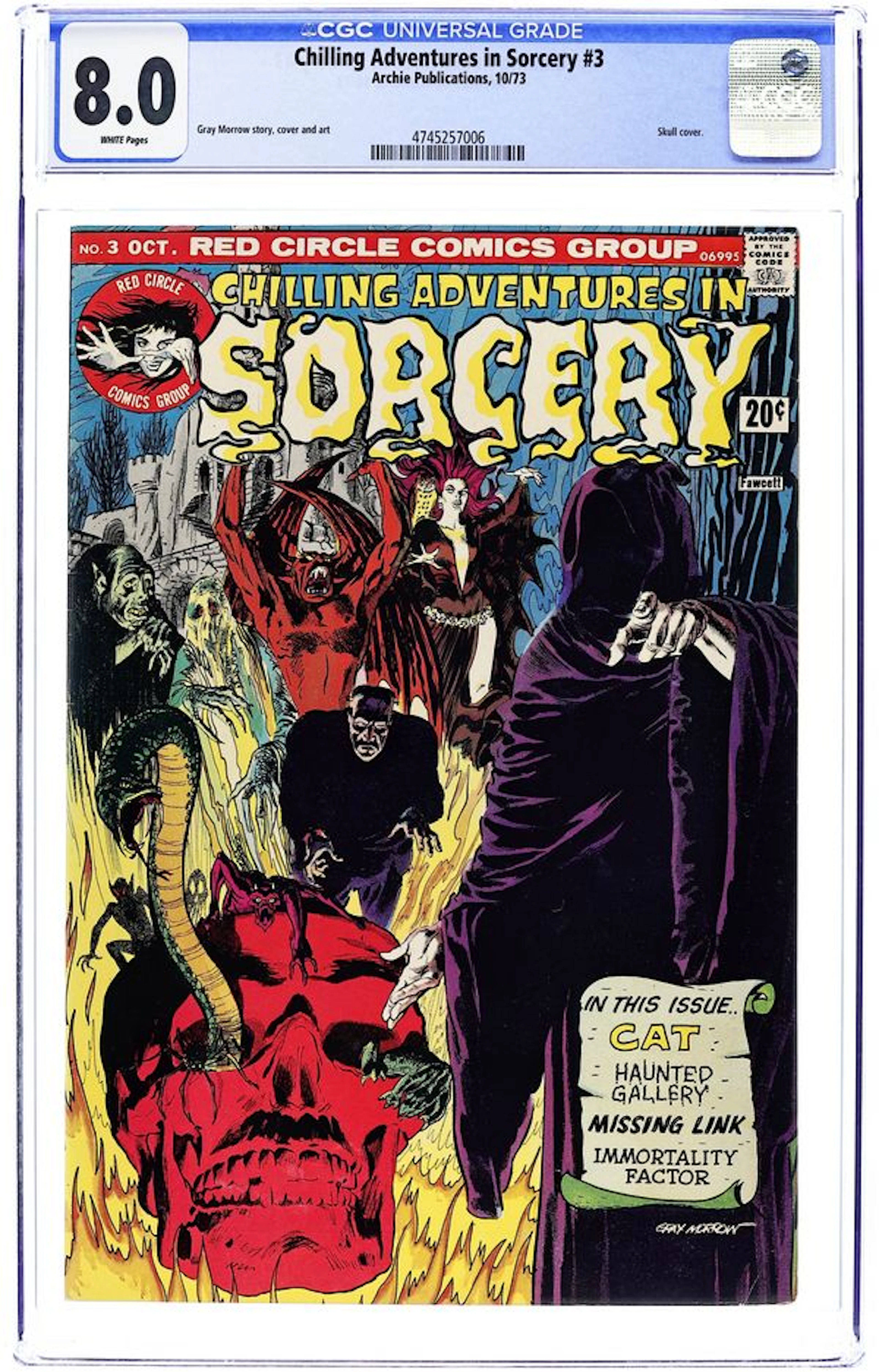 Chilling Adventures in Sorcery (1972) 3 CGC 8.0