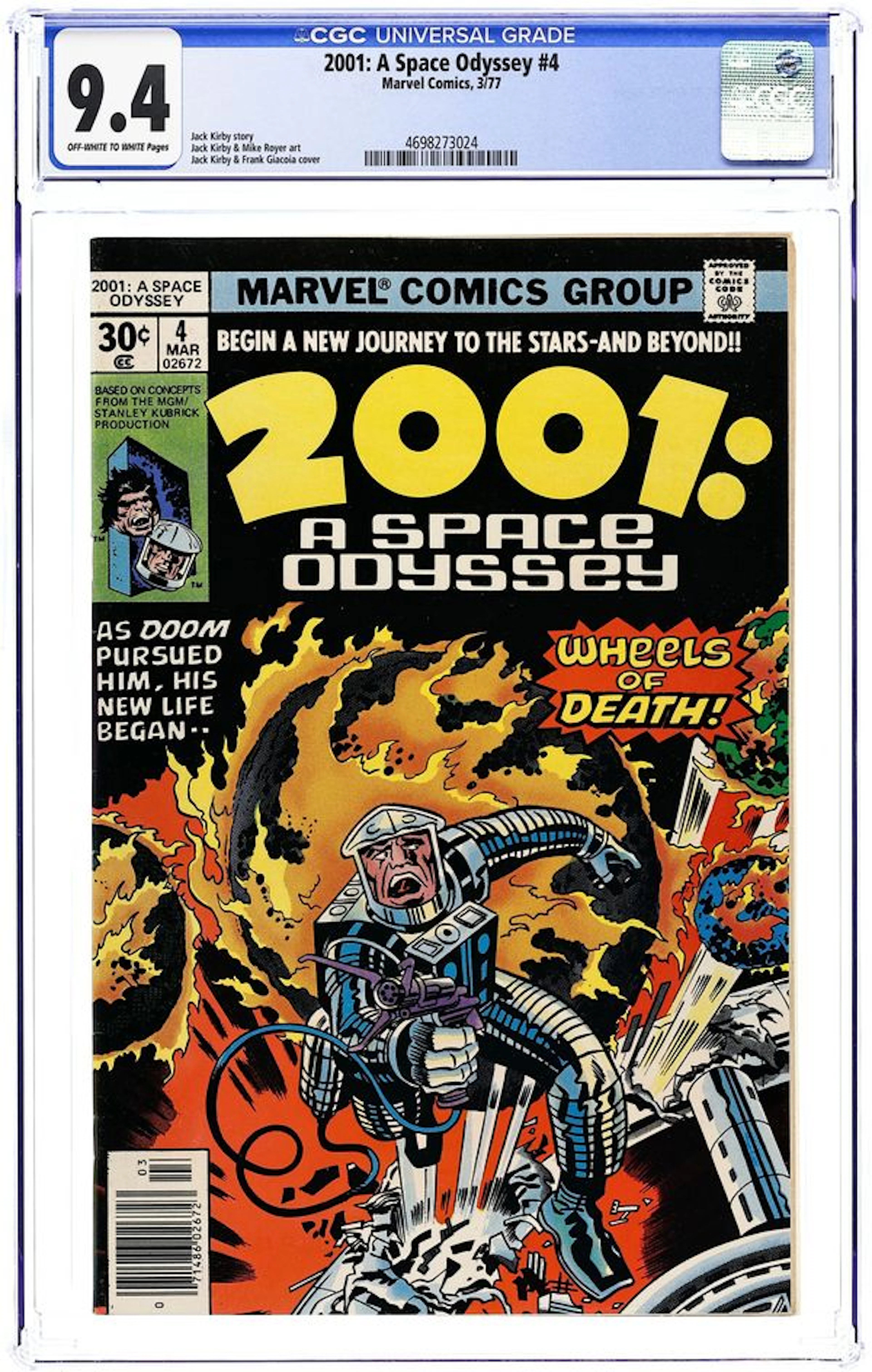 2001 A Space Odyssey (1976) 4 CGC 9.4