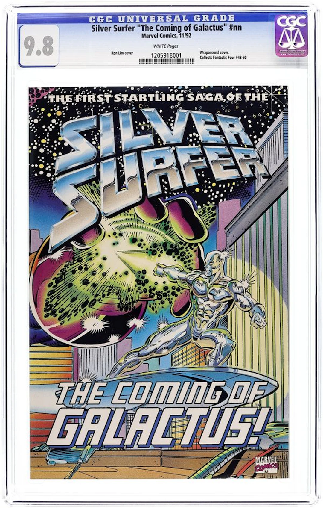 Silver Surfer The Coming of Galactus TPB (1992 Marvel) 1-1ST CGC 9.8