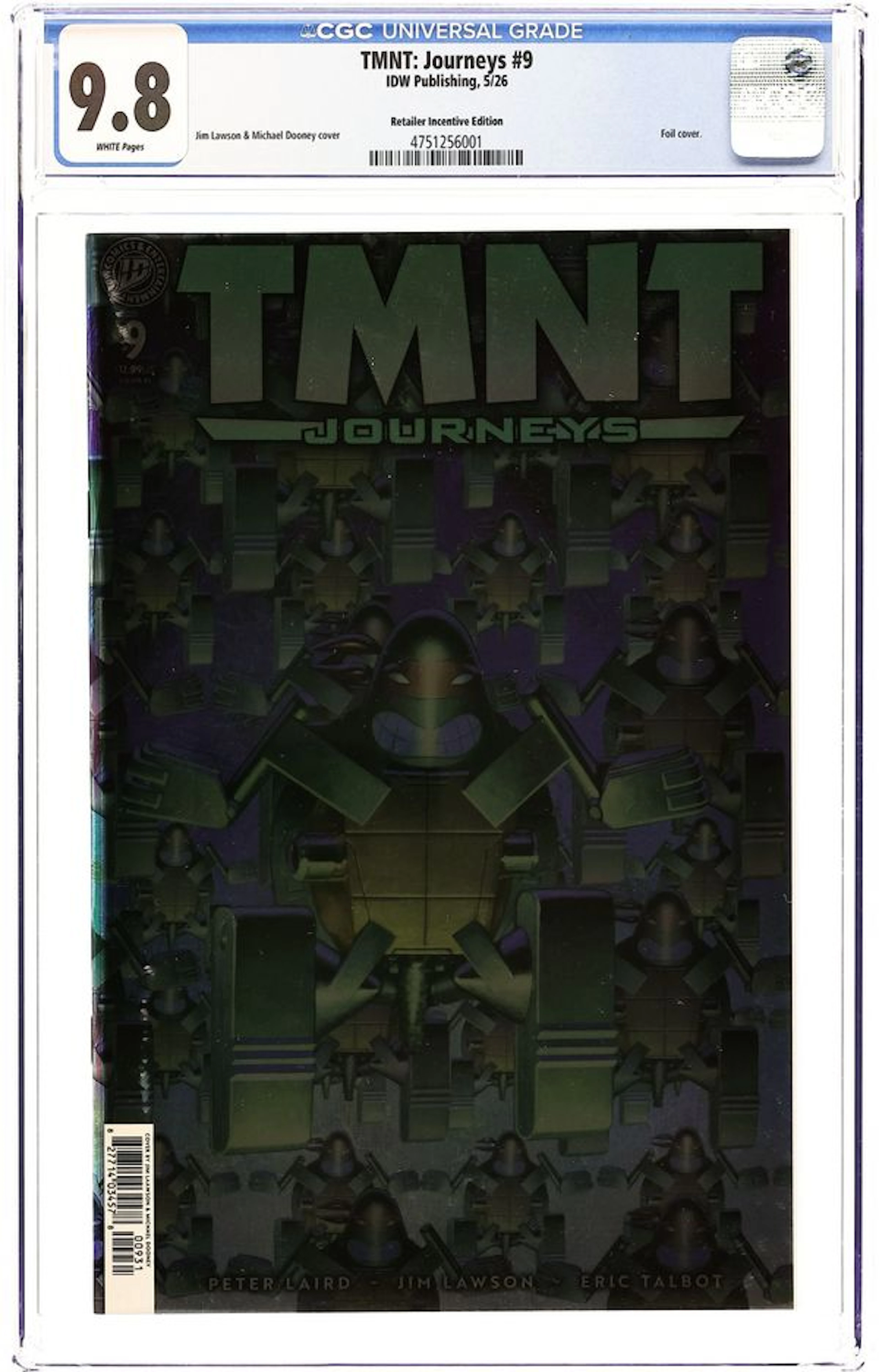Teenage Mutant Ninja Turtles Journeys (2025 IDW) 9RI CGC 9.8