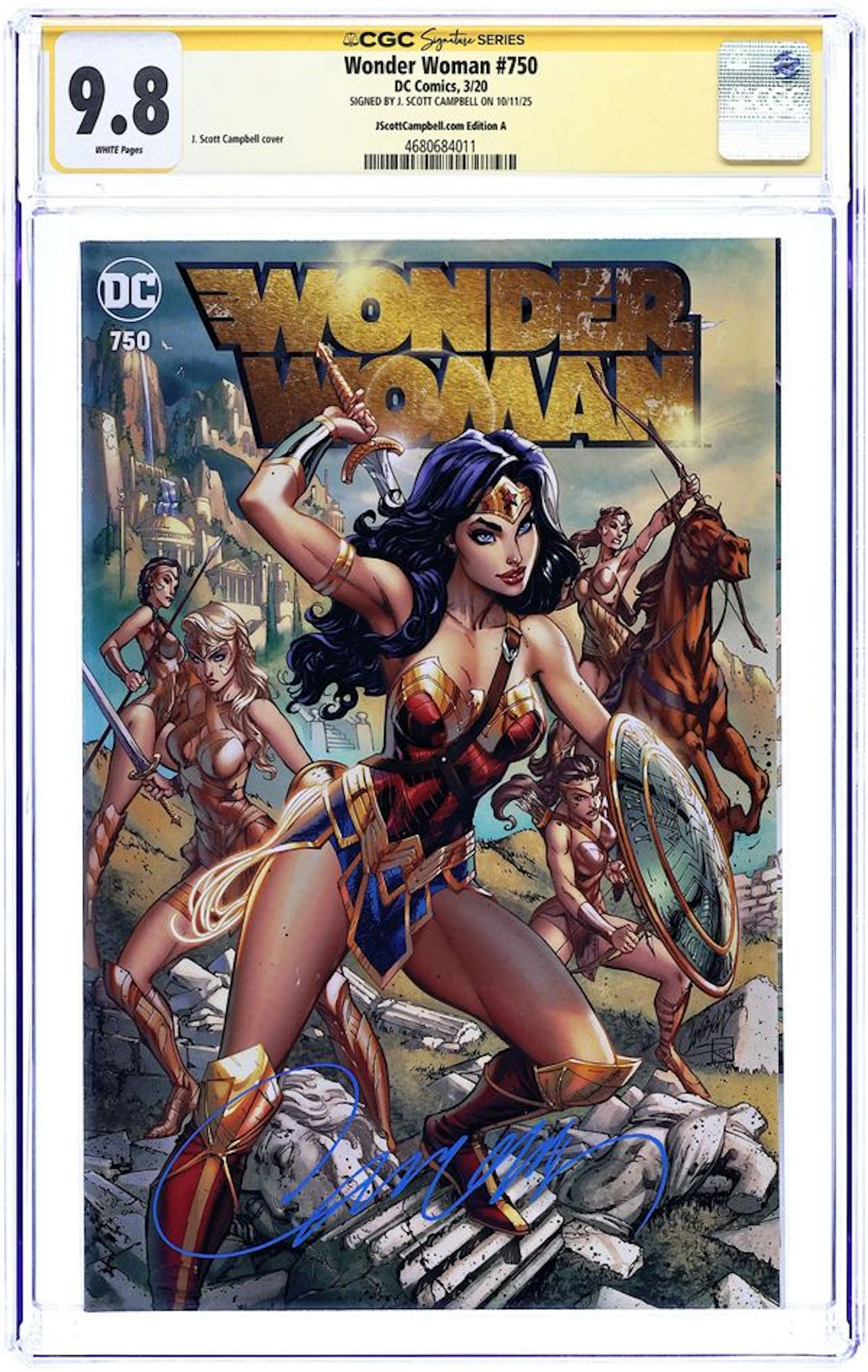 Wonder Woman (2016 5th Series) 750CAMPBELL.A CGC 9.8 SS Campbell