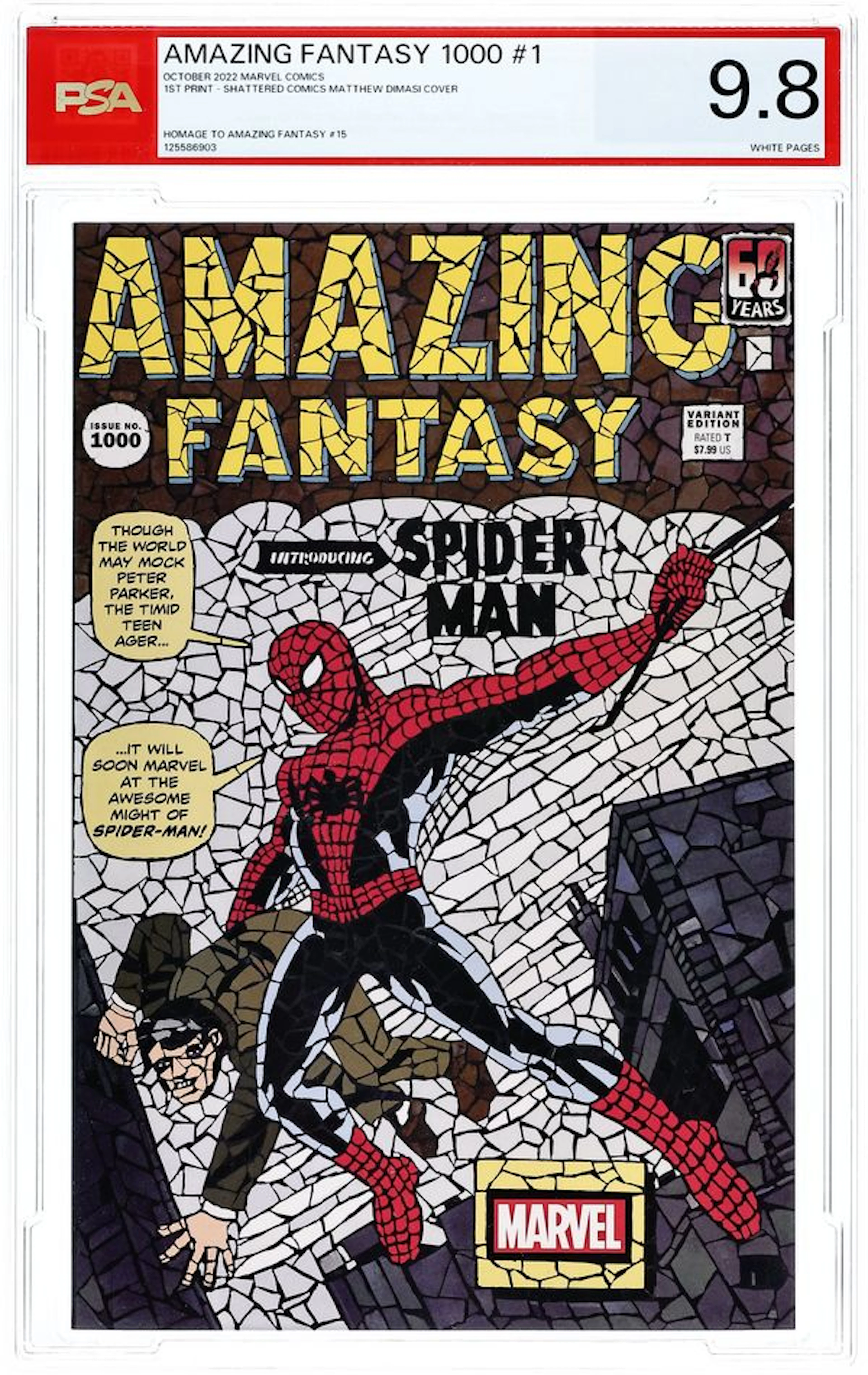 Amazing Fantasy (2022 Marvel) 1000SHATTERED PSA 9.8