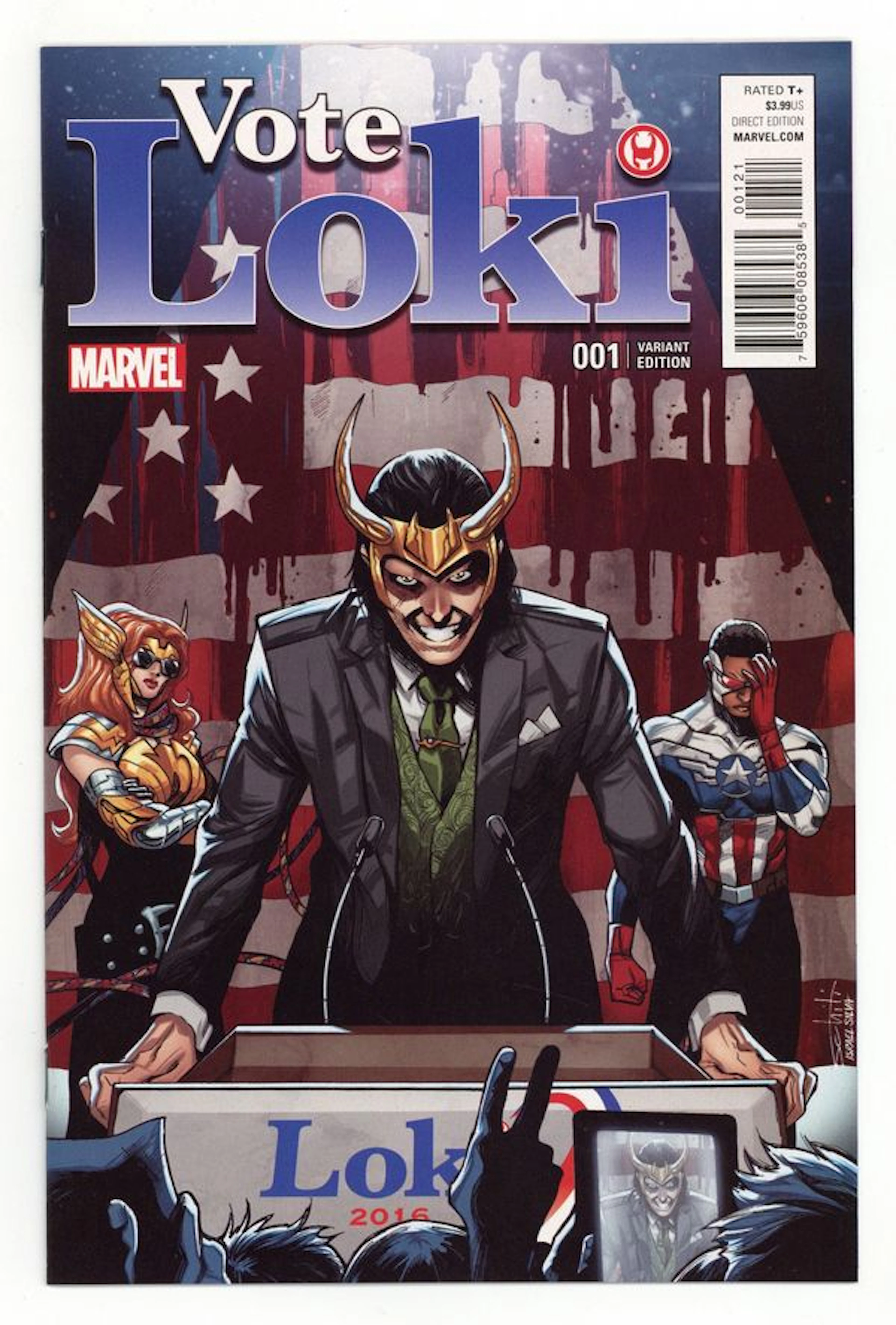 Vote Loki (2016) 1B VF- 7.5