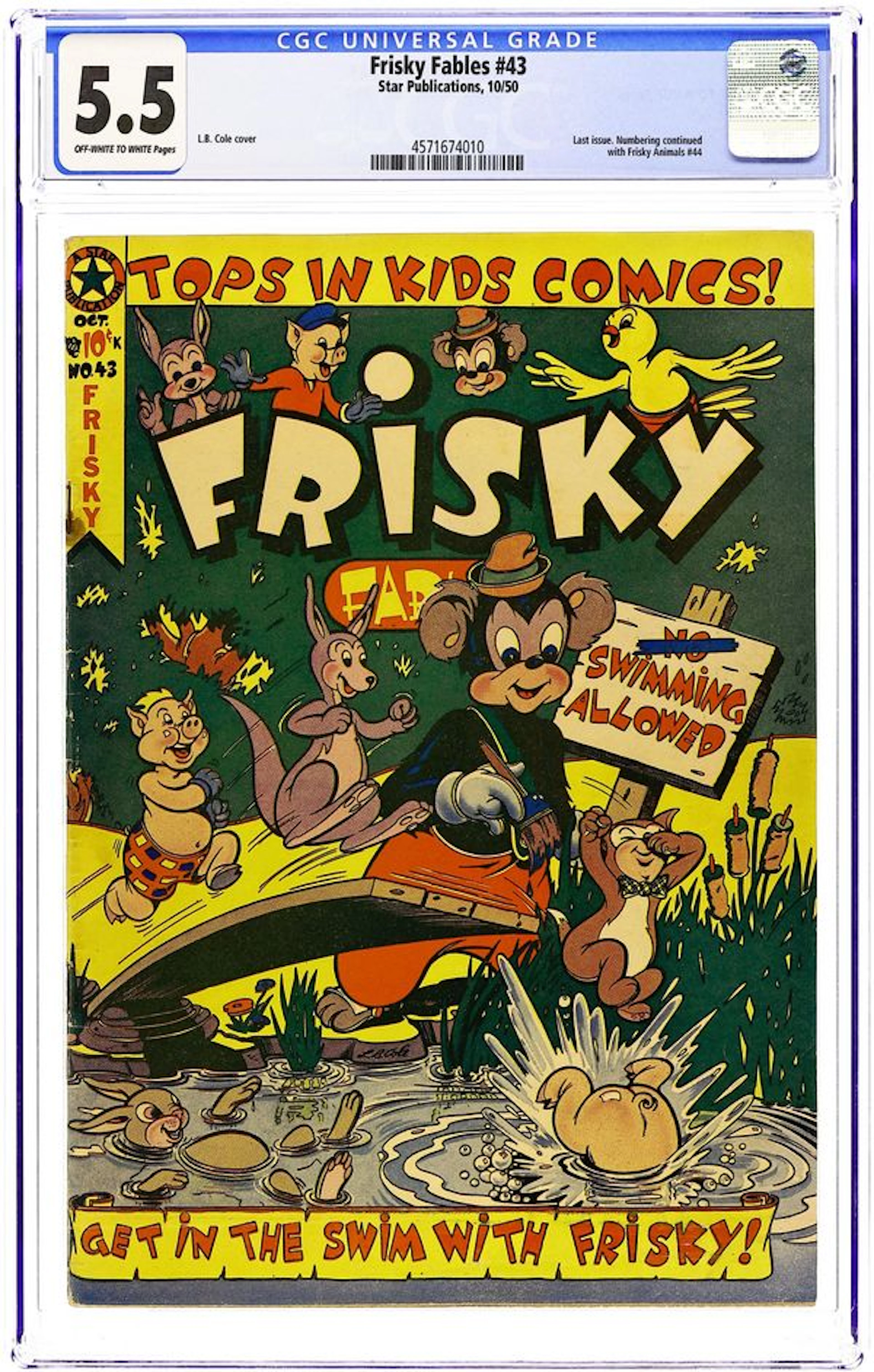 Frisky Fables (1945 Novelty/Premium/Curtis/Star) 43 CGC 5.5