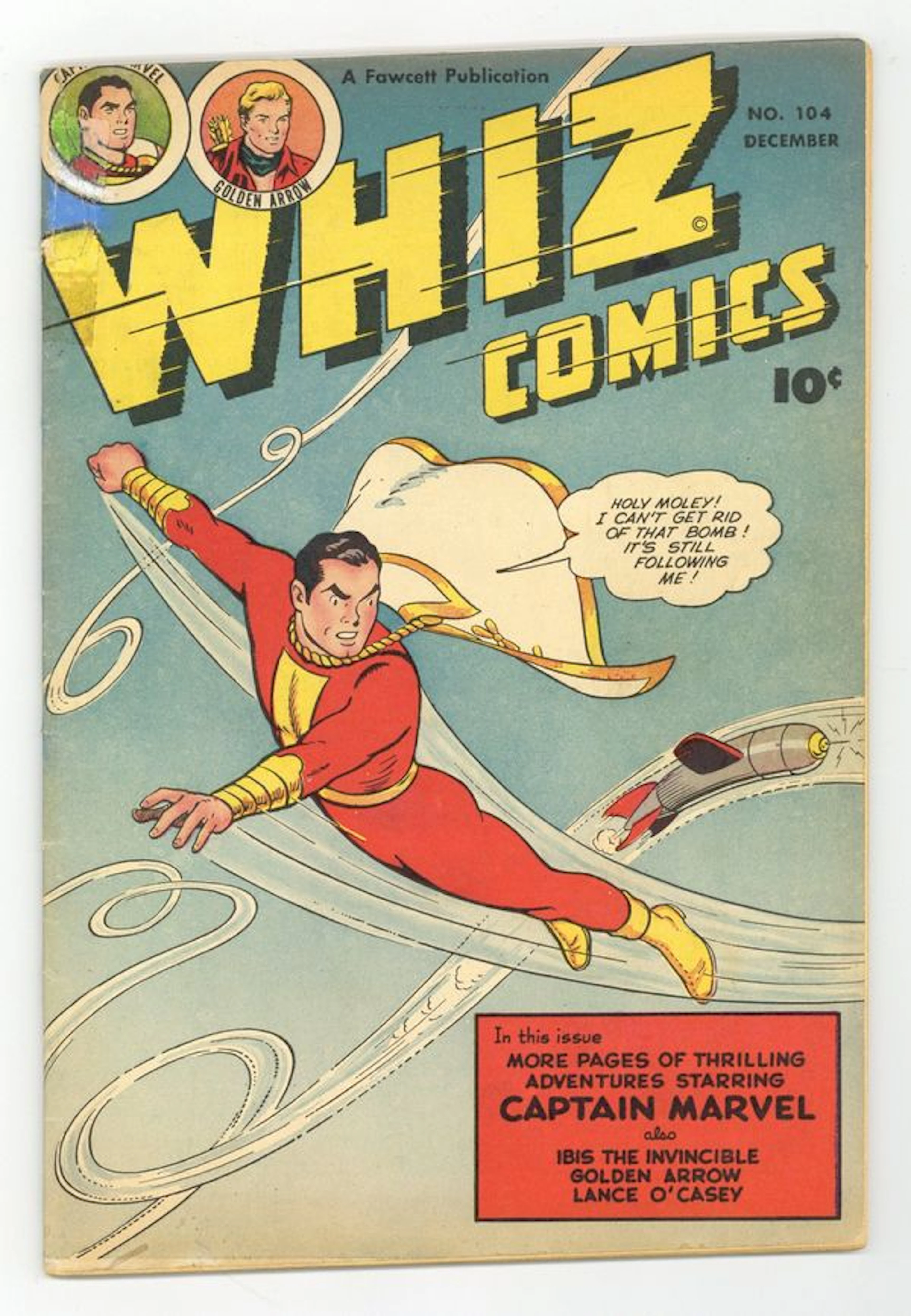 Whiz Comics (1940 Fawcett) 104 GD+ 2.5 (R)