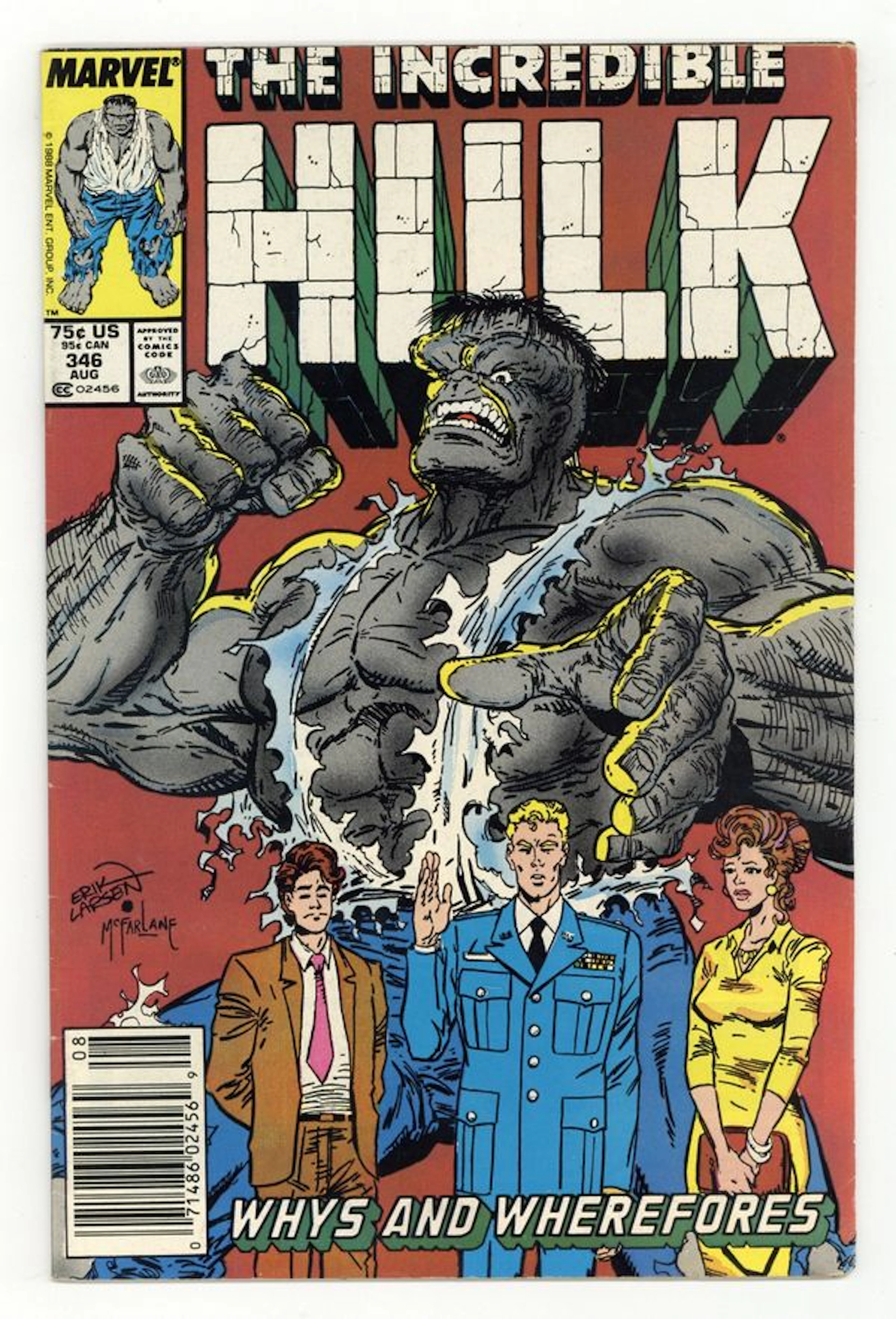 Incredible Hulk (1962 Marvel 1st Series) 346N FN- 5.5