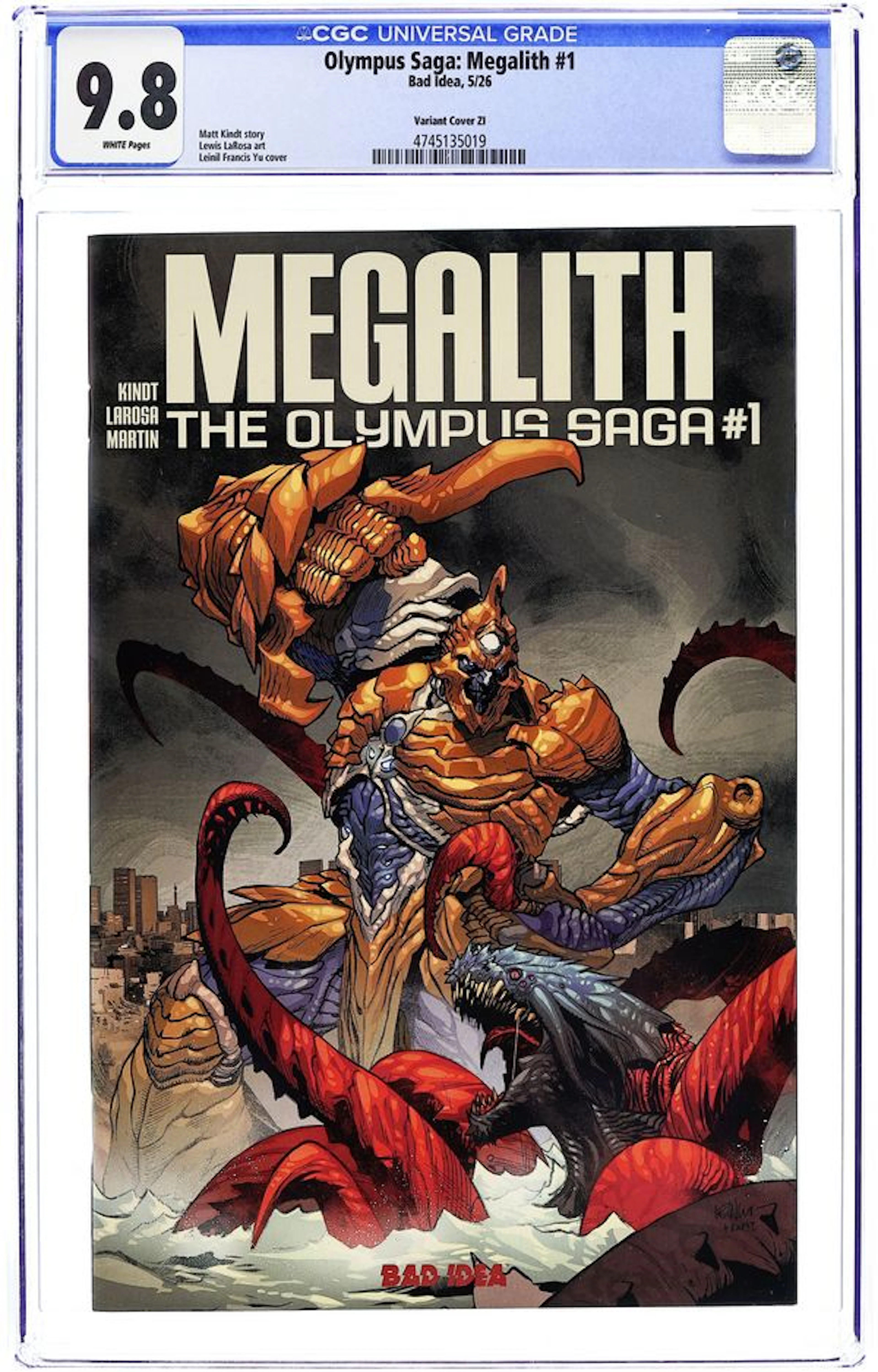 Olympus Saga Megalith (2026 Bad Idea) 1ZI CGC 9.8