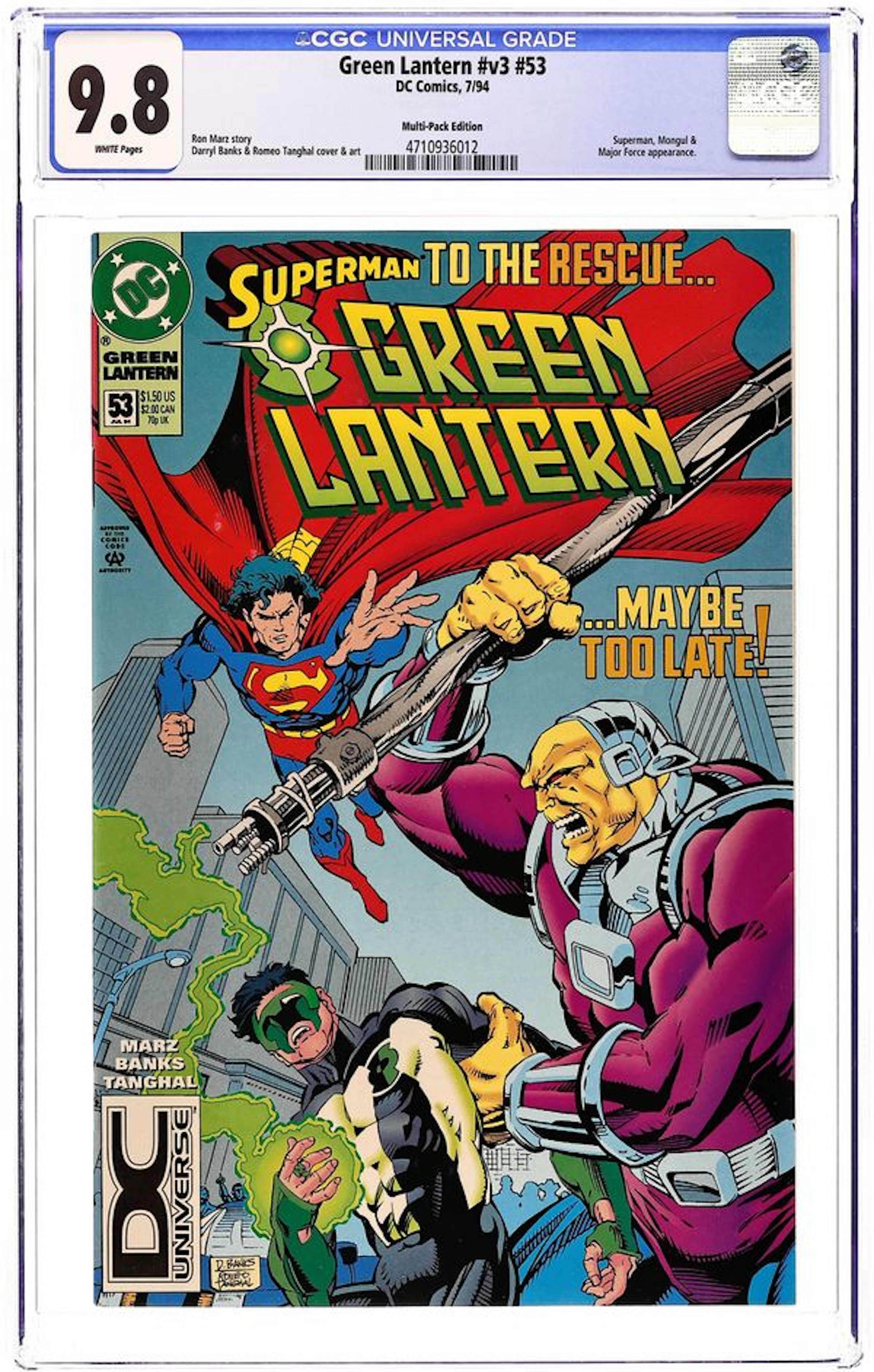 Green Lantern (1990 3rd Series DC) 53DCU CGC 9.8