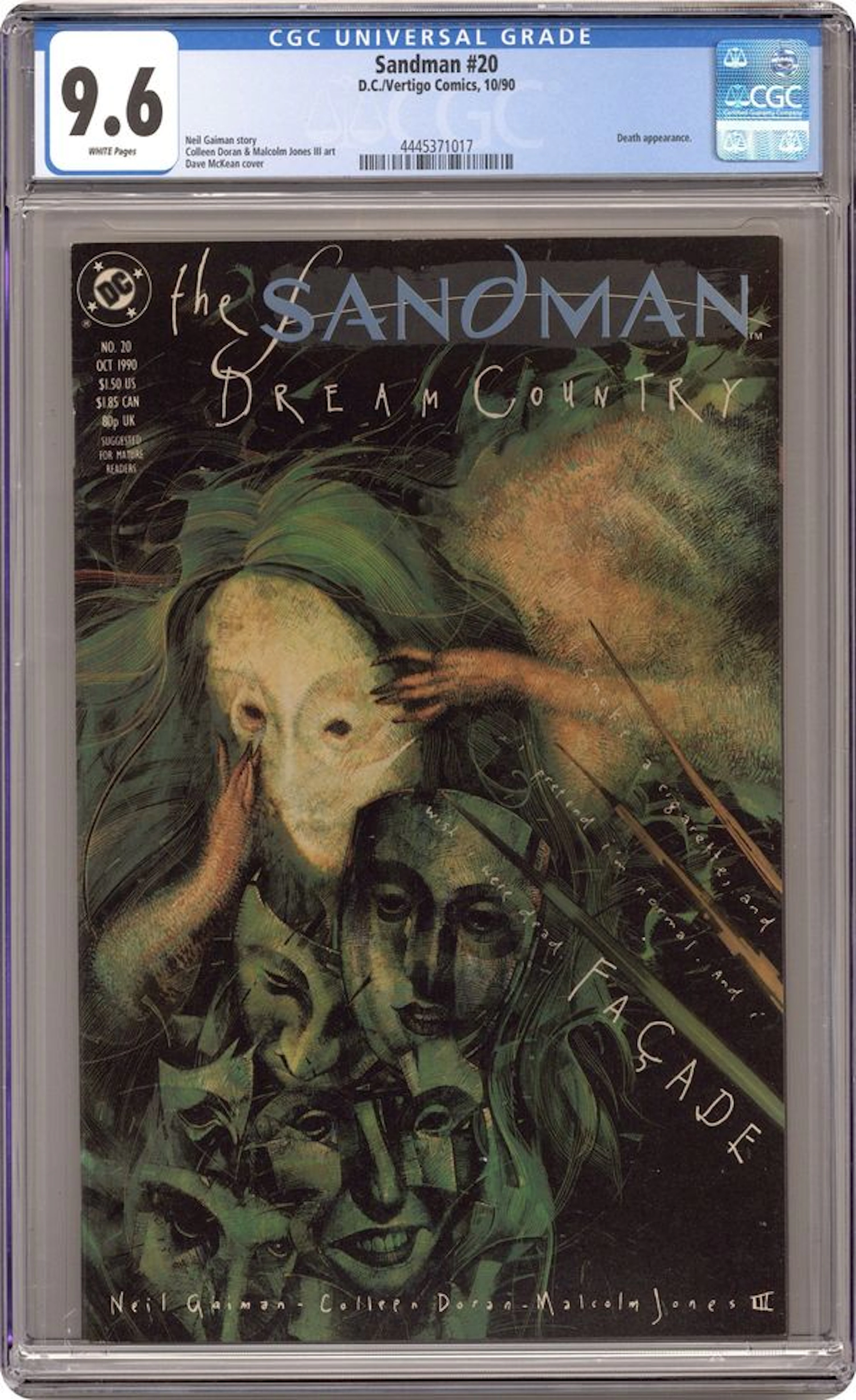 Sandman (1989 DC/Vertigo) 20 CGC 9.6