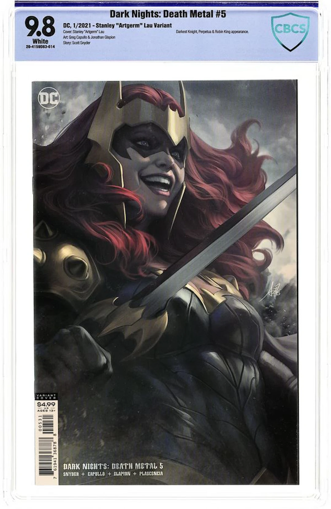 Dark Nights Death Metal (2020 DC) 5C CBCS 9.8