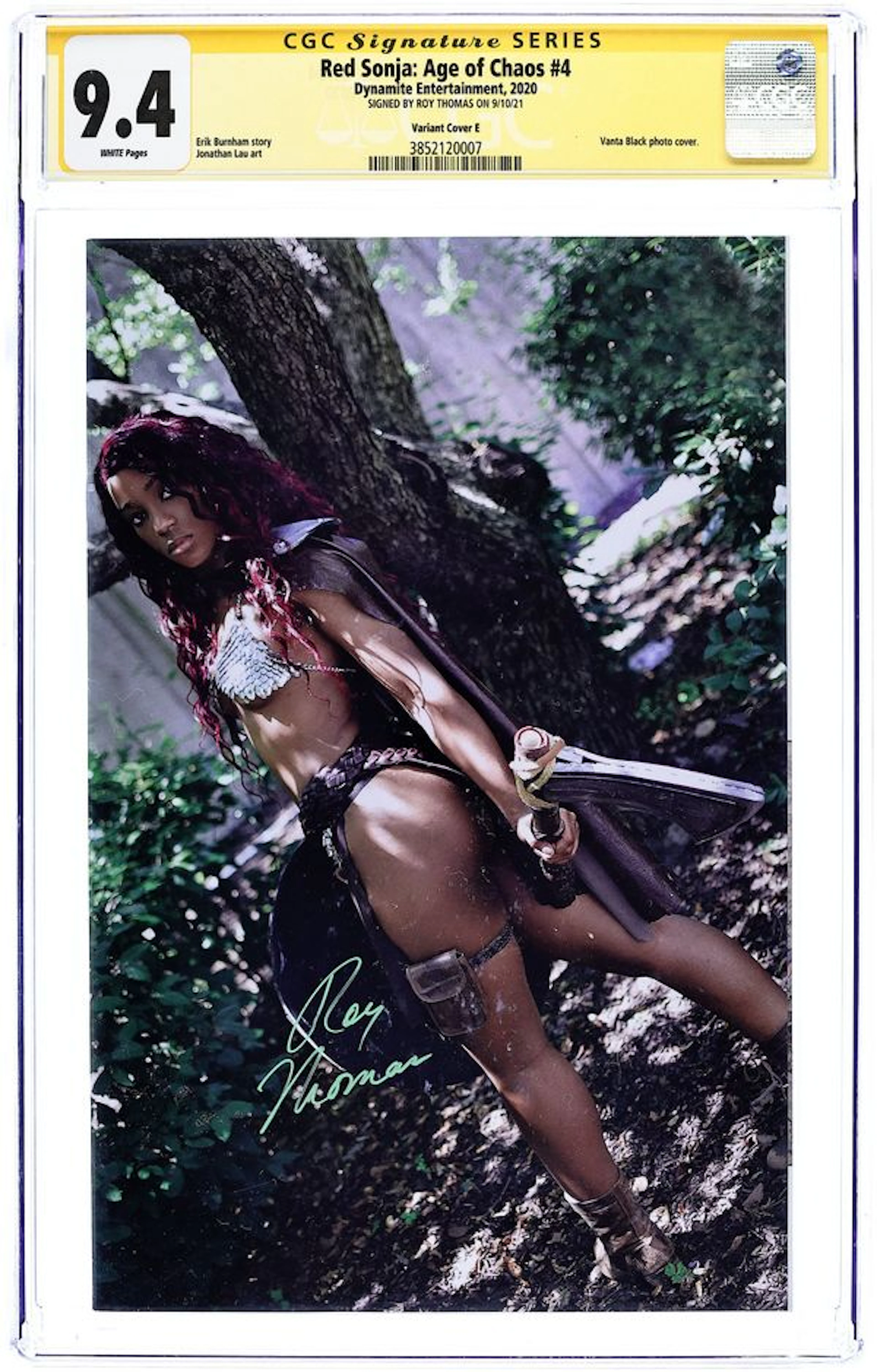 Red Sonja Age of Chaos (2020 Dynamite) 4I CGC 9.4 SS Thomas