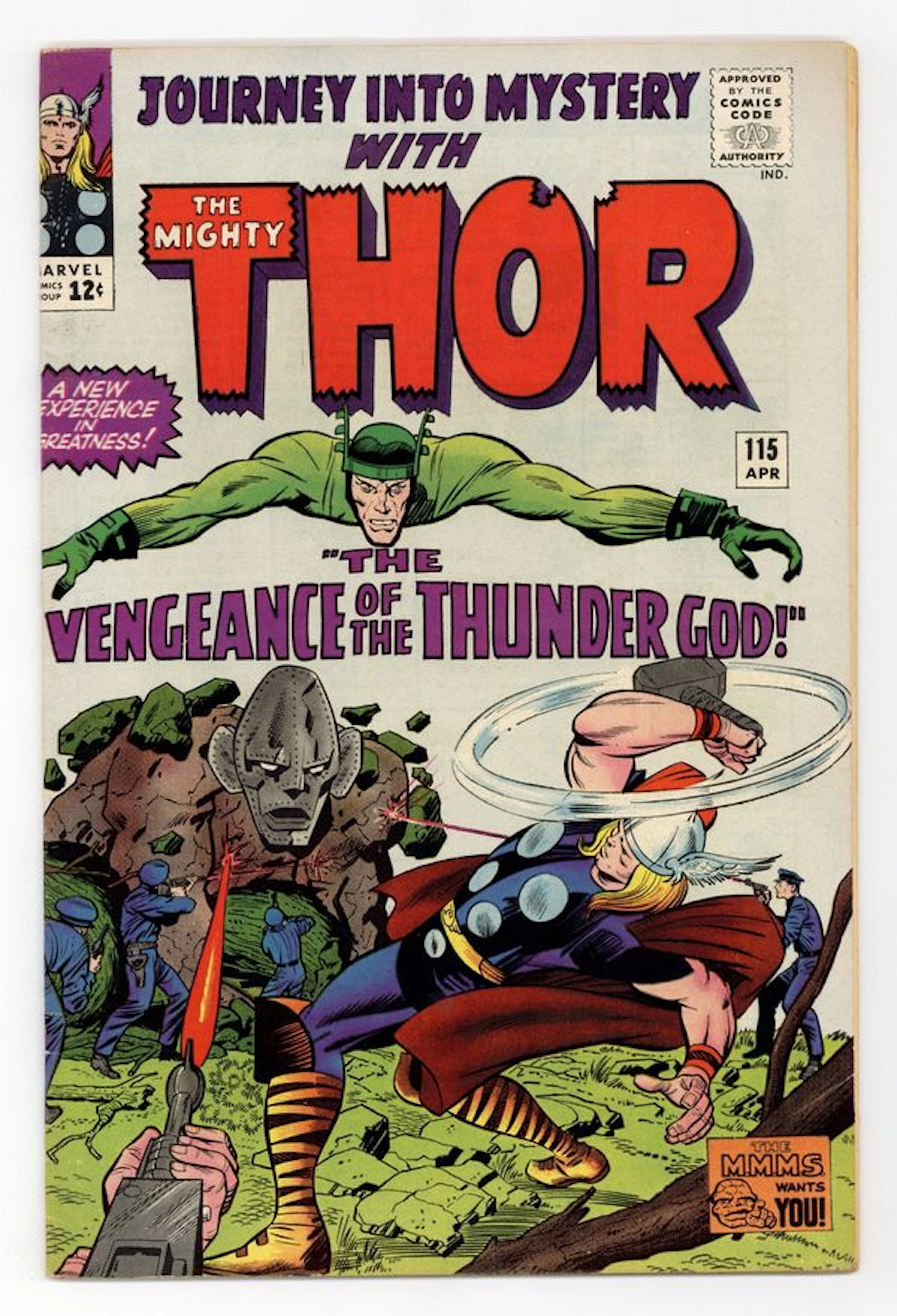 Thor (1962 Marvel 1st Series Journey Into Mystery) 115 VG+ 4.5