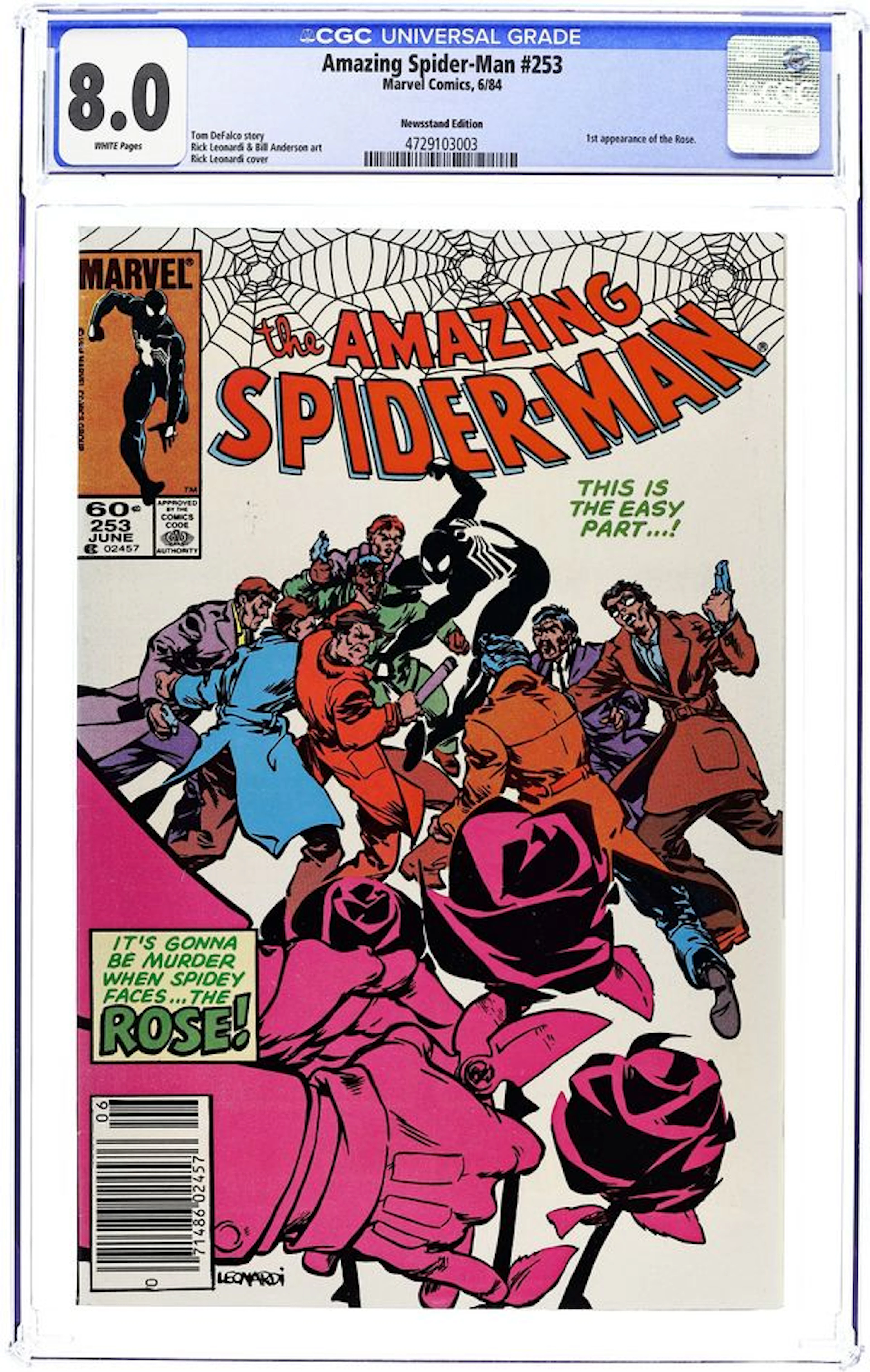 Amazing Spider-Man (1963 1st Series) 253N CGC 8.0