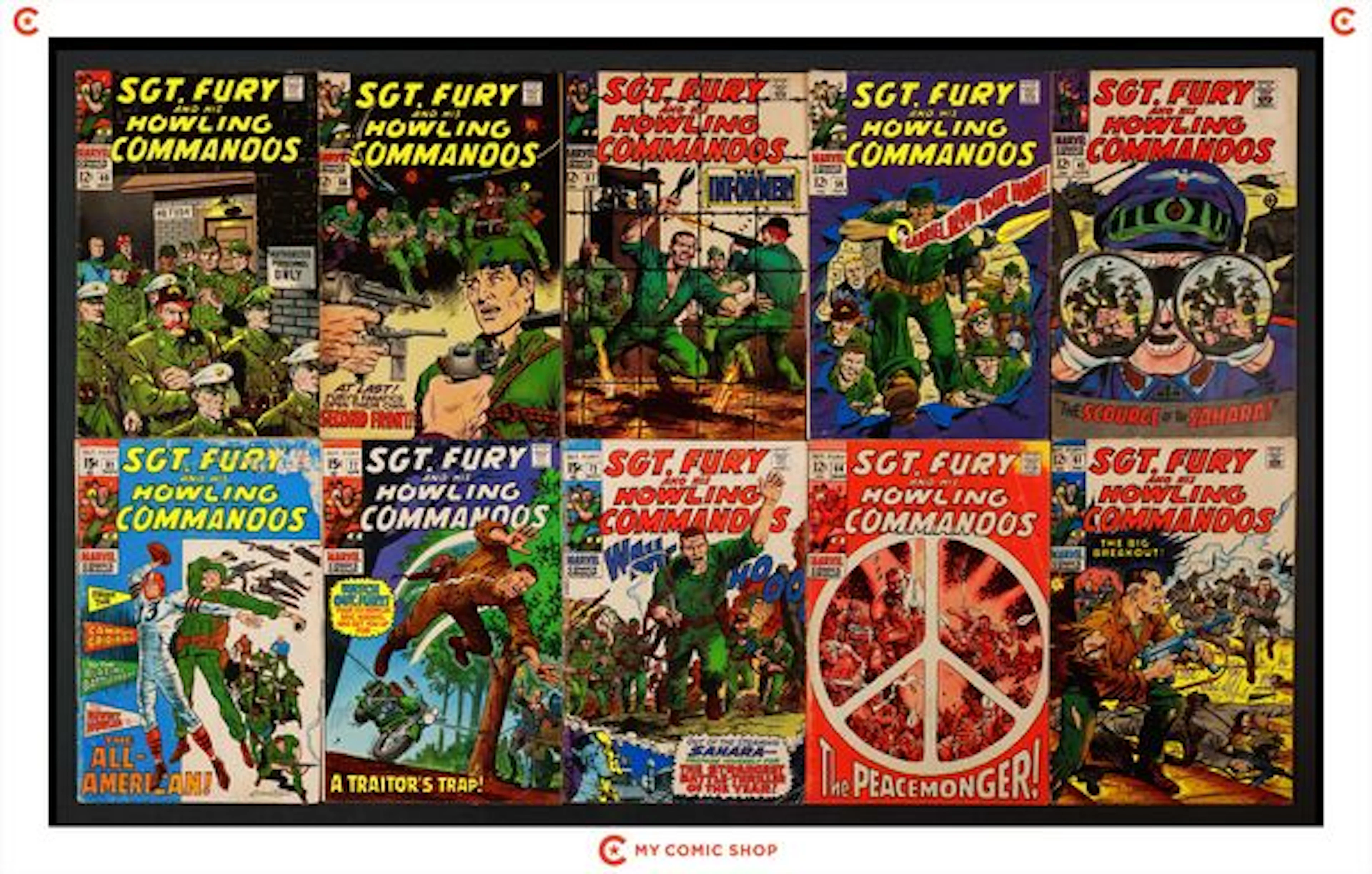 Sgt. Fury Lot of 10