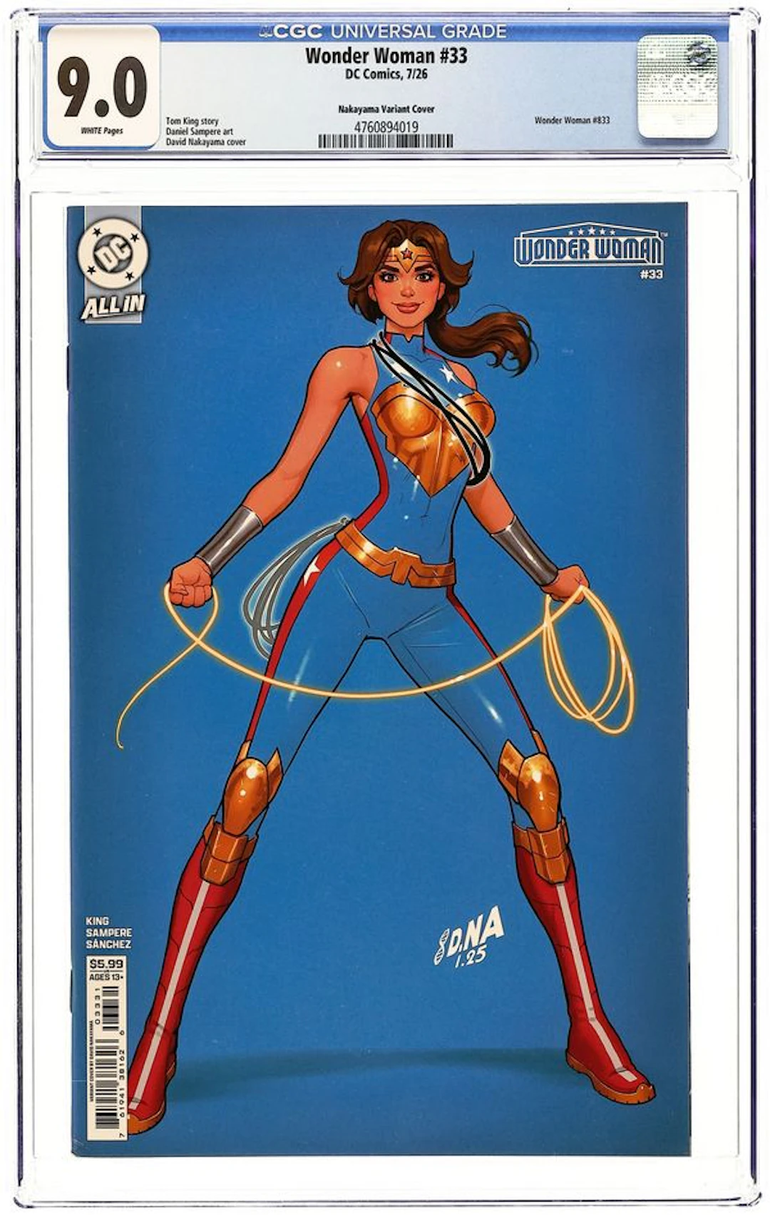 Wonder Woman (2023 6th Series) 33C CGC 9.0