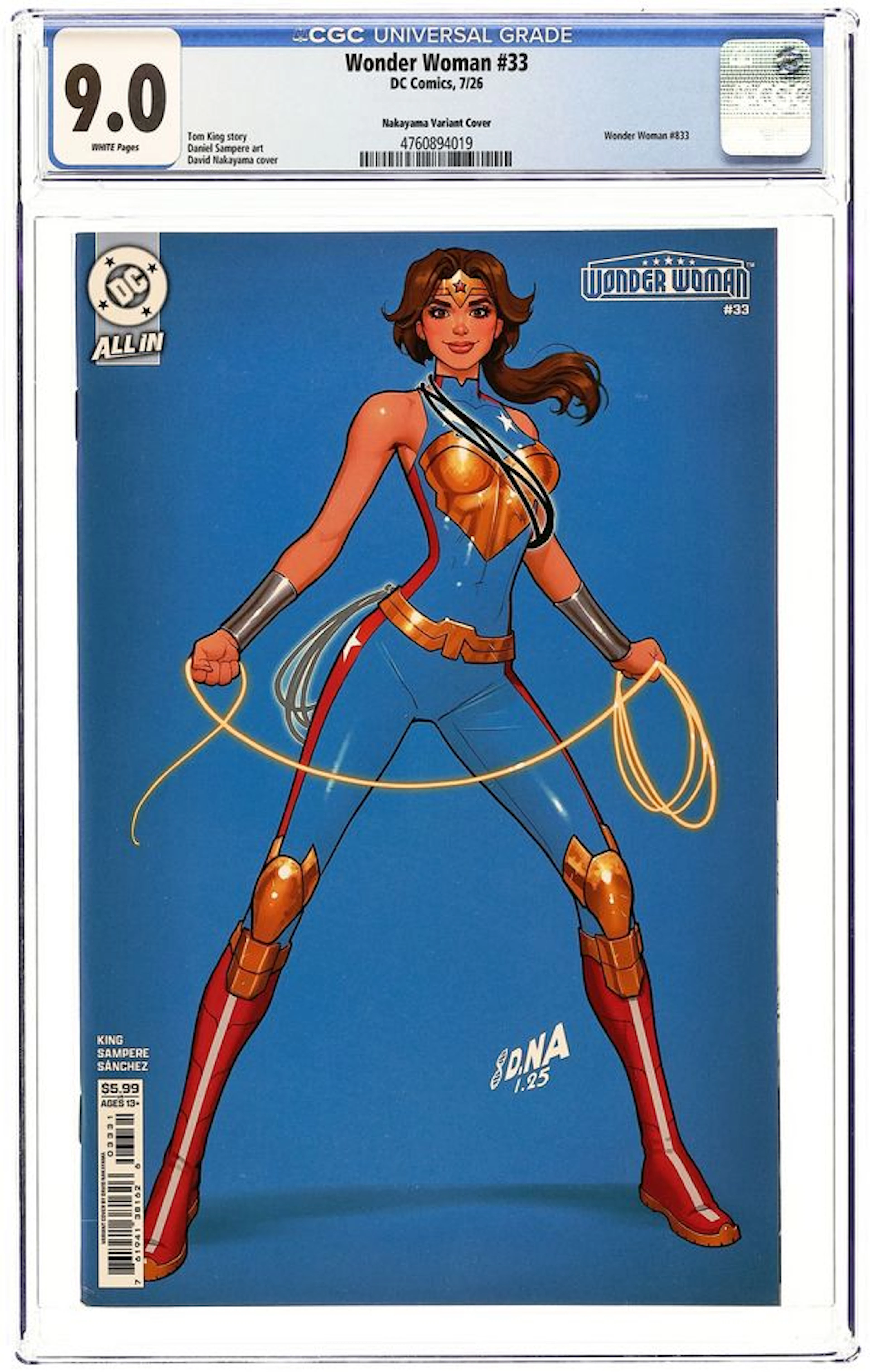 Wonder Woman (2023 6th Series) 33C CGC 9.0