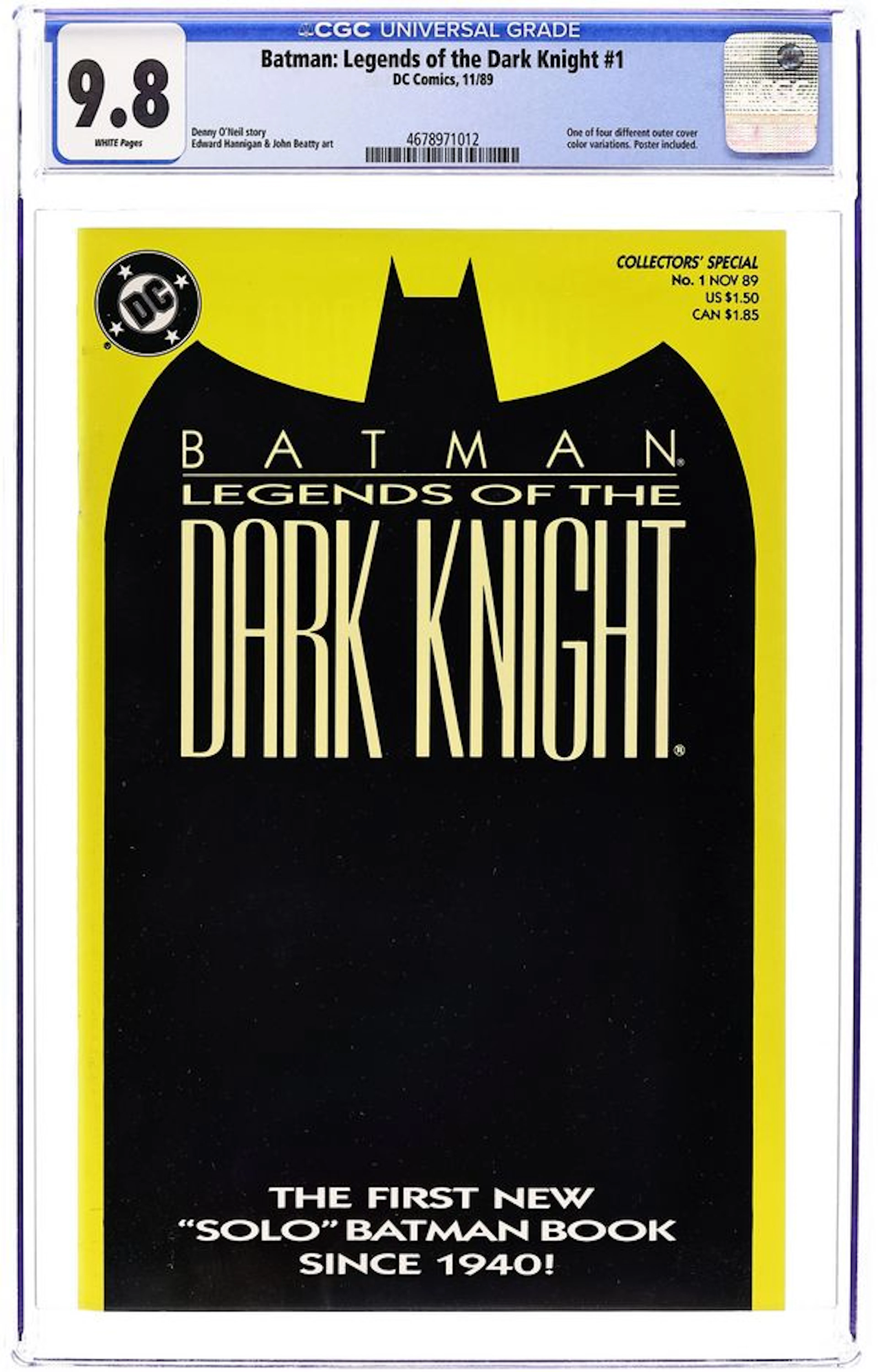 Batman Legends of the Dark Knight (1989) 1 CGC 9.8