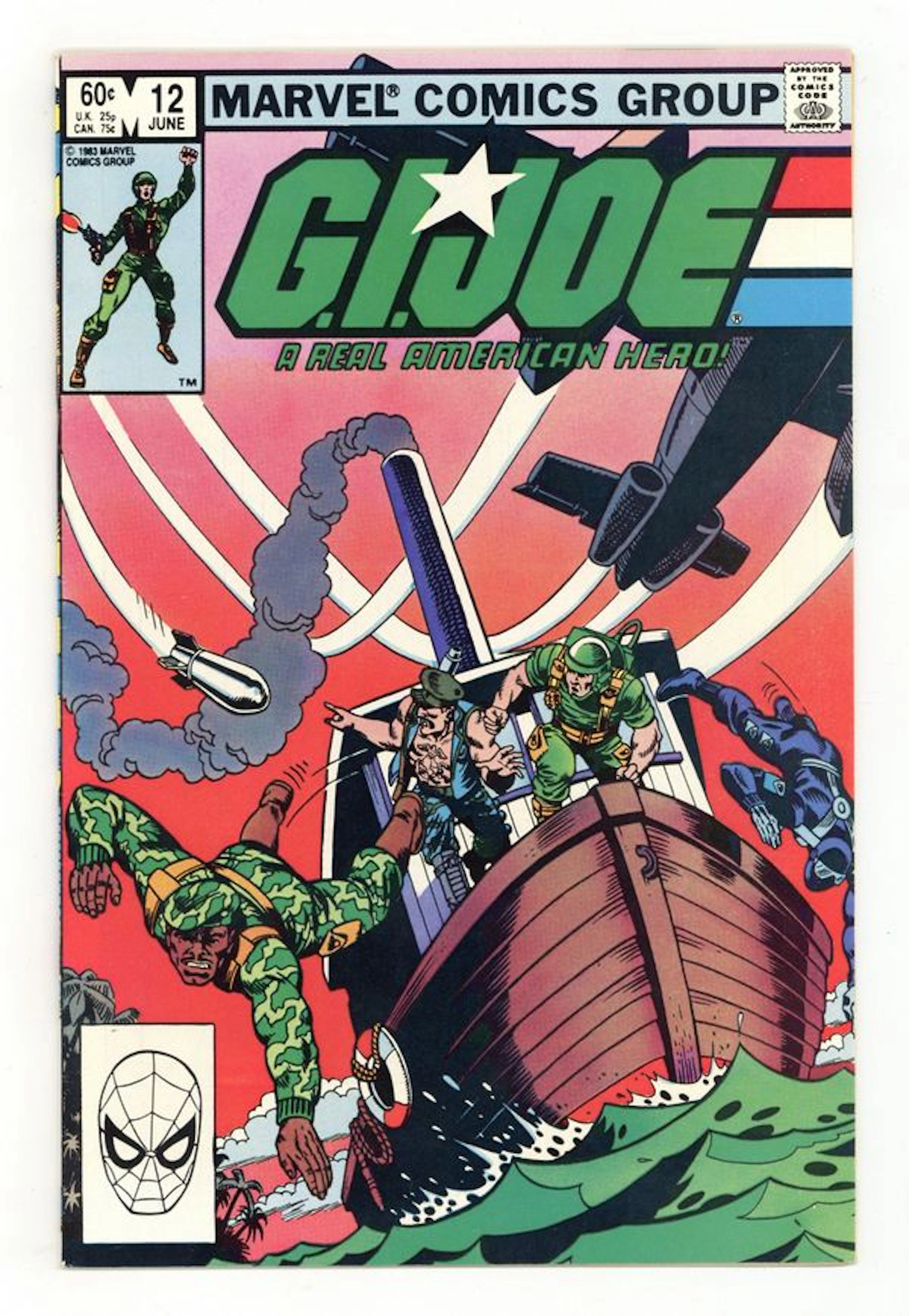 GI Joe A Real American Hero (1982 Marvel) 12D FN+ 6.5
