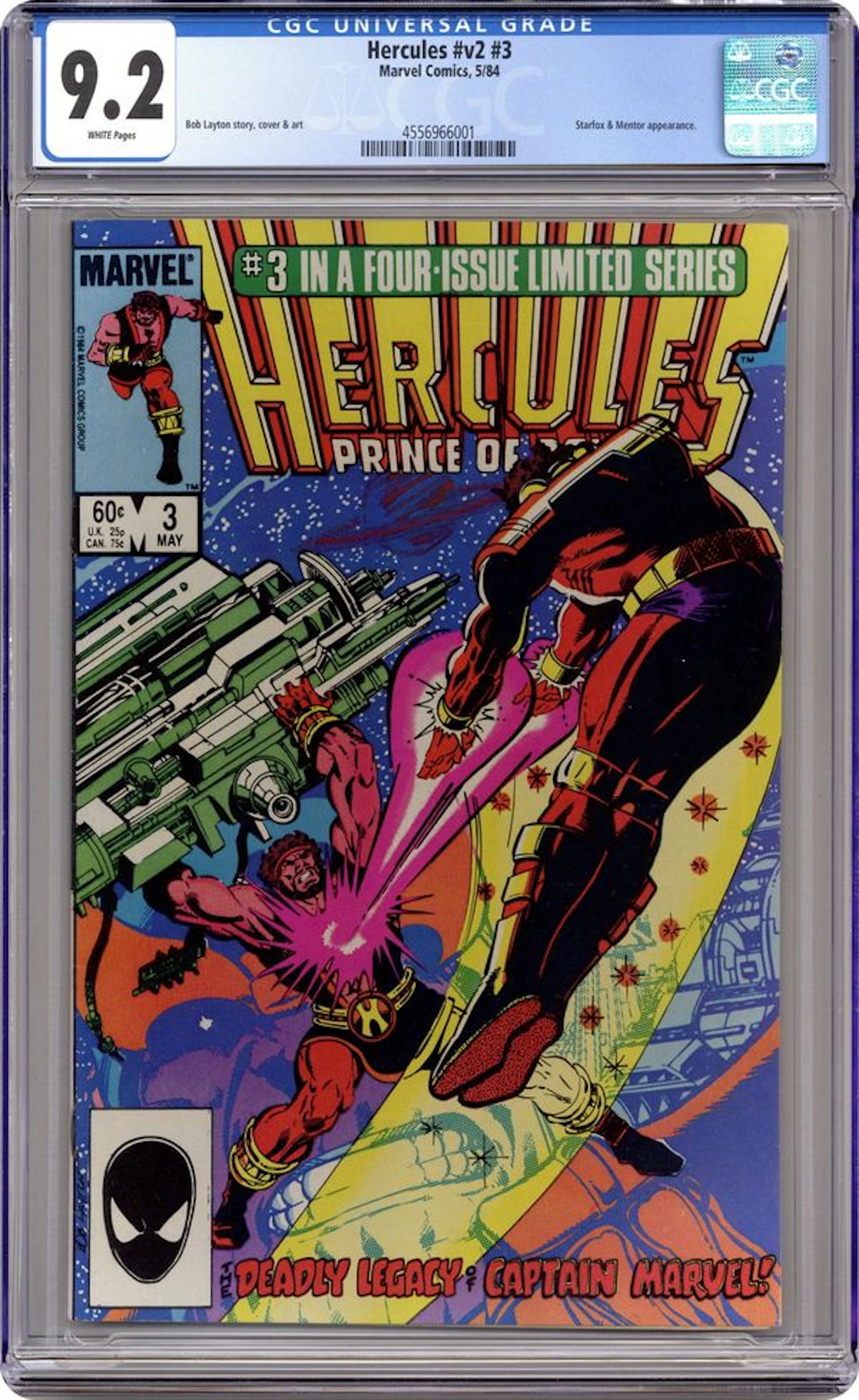 Hercules (1984 2nd Series Marvel) 3D CGC 9.2