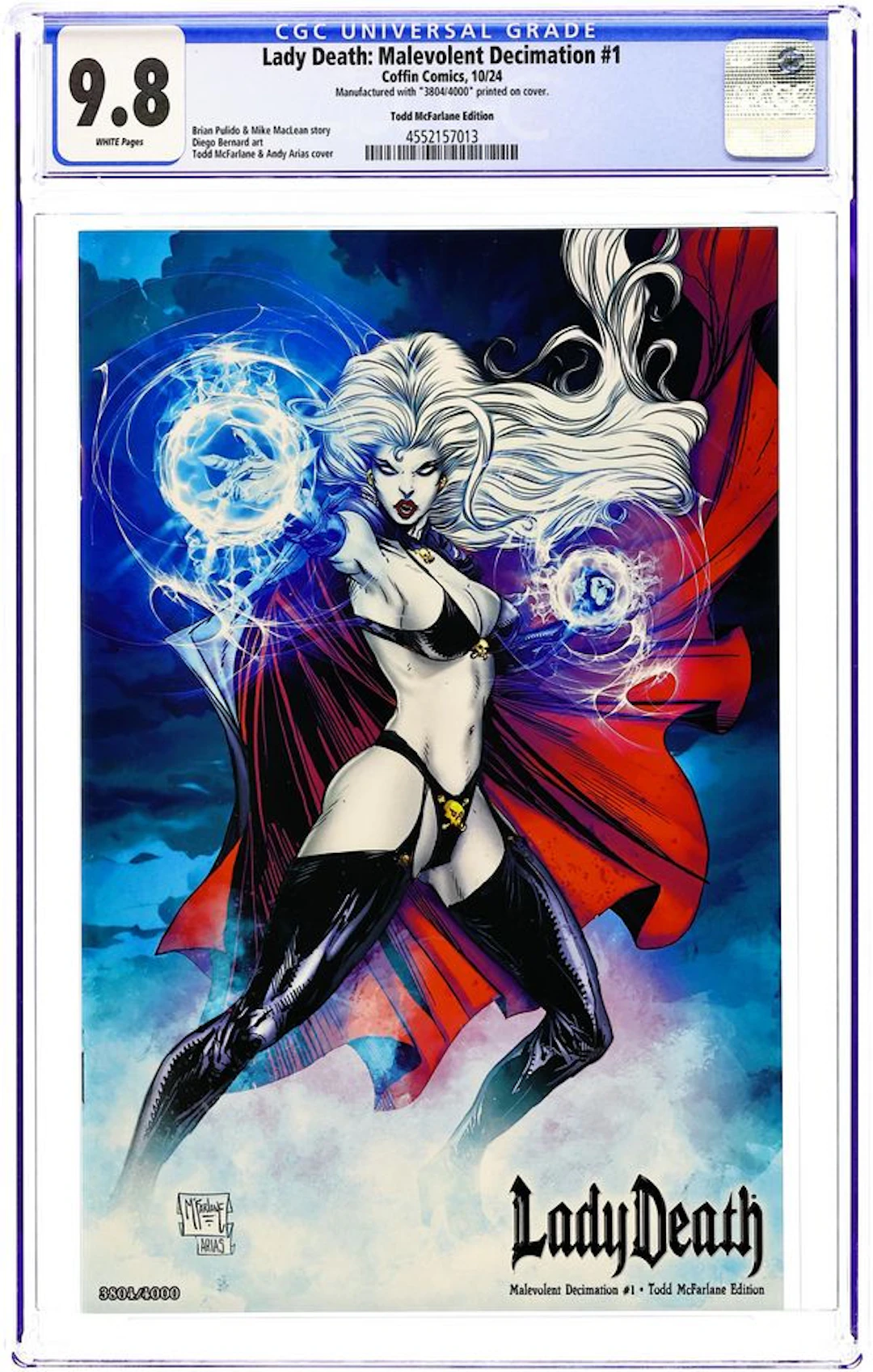 Lady Death Malevolent Decimation (2021 Coffin) 1MCFARLANE CGC 9.8