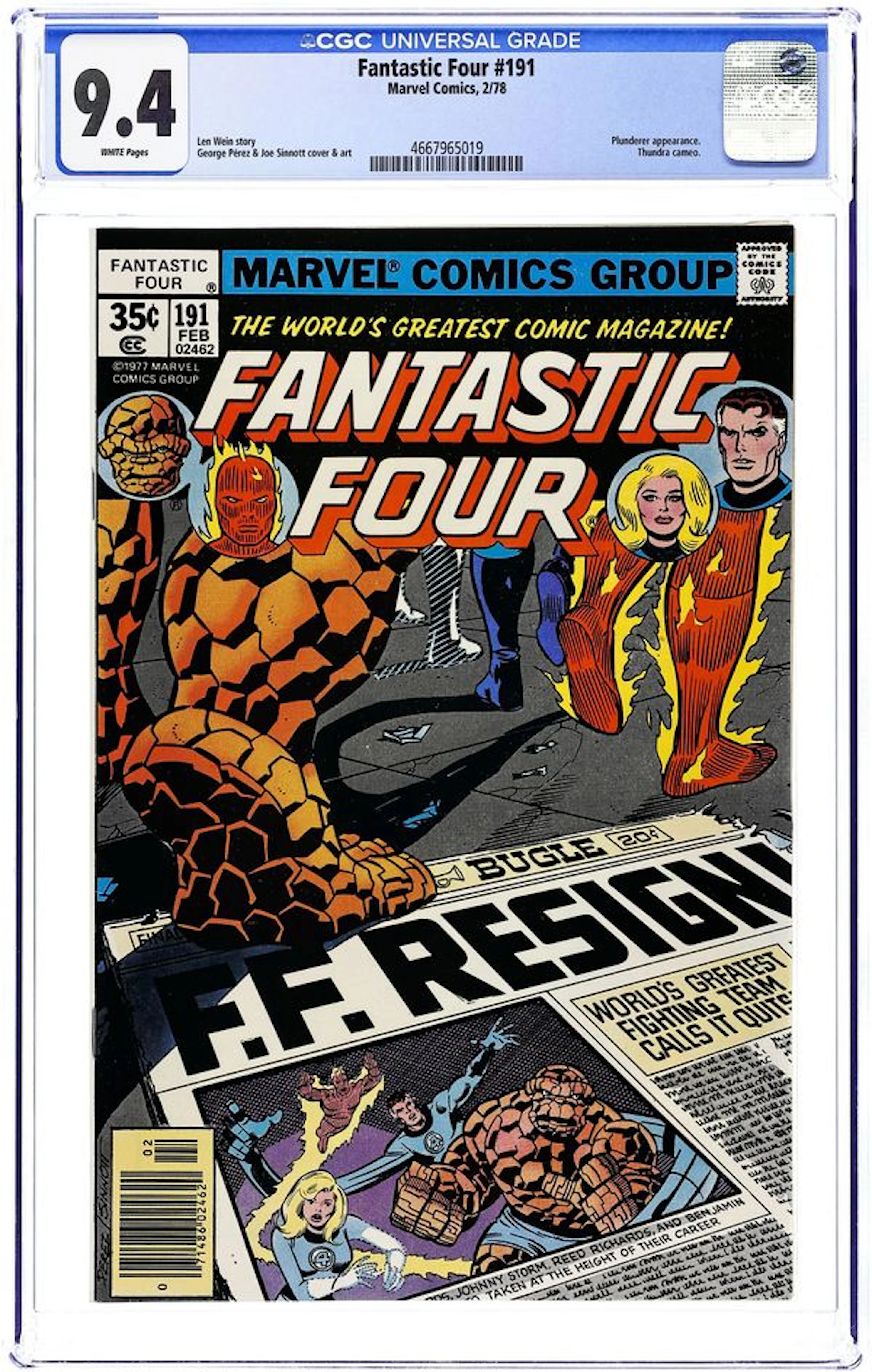 Fantastic Four (1961 1st Series) 191 CGC 9.4